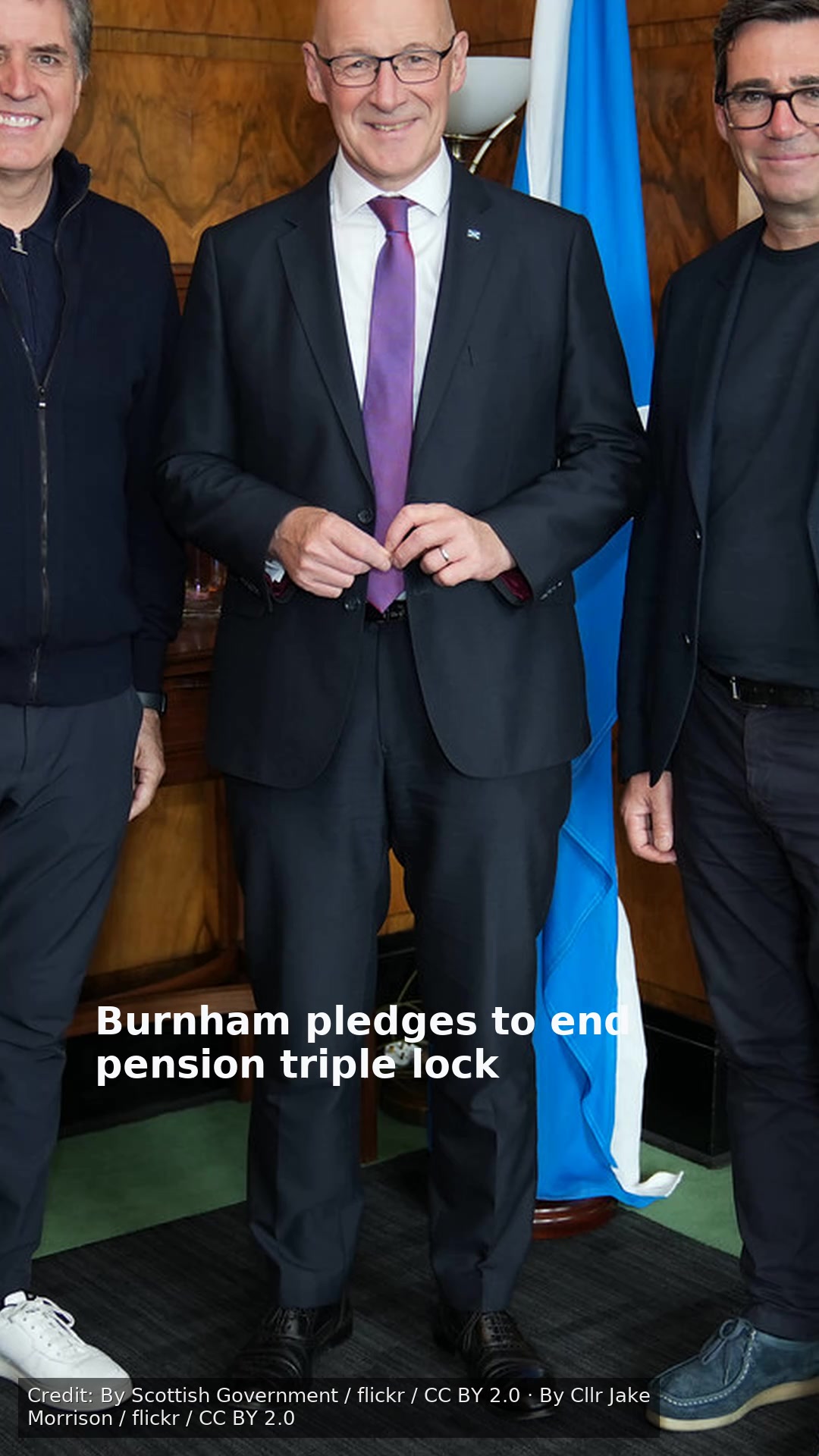 Burnham pledges to end pension triple lock