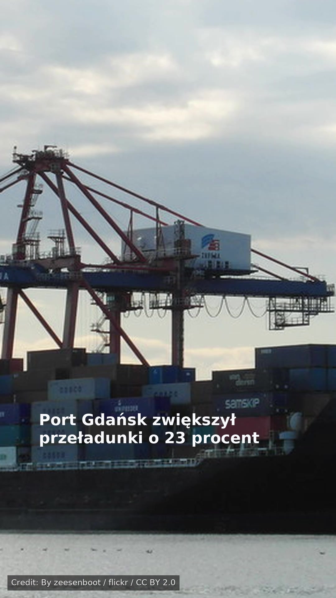 Port Gdańsk zwiększył przeładunki o 23 procent