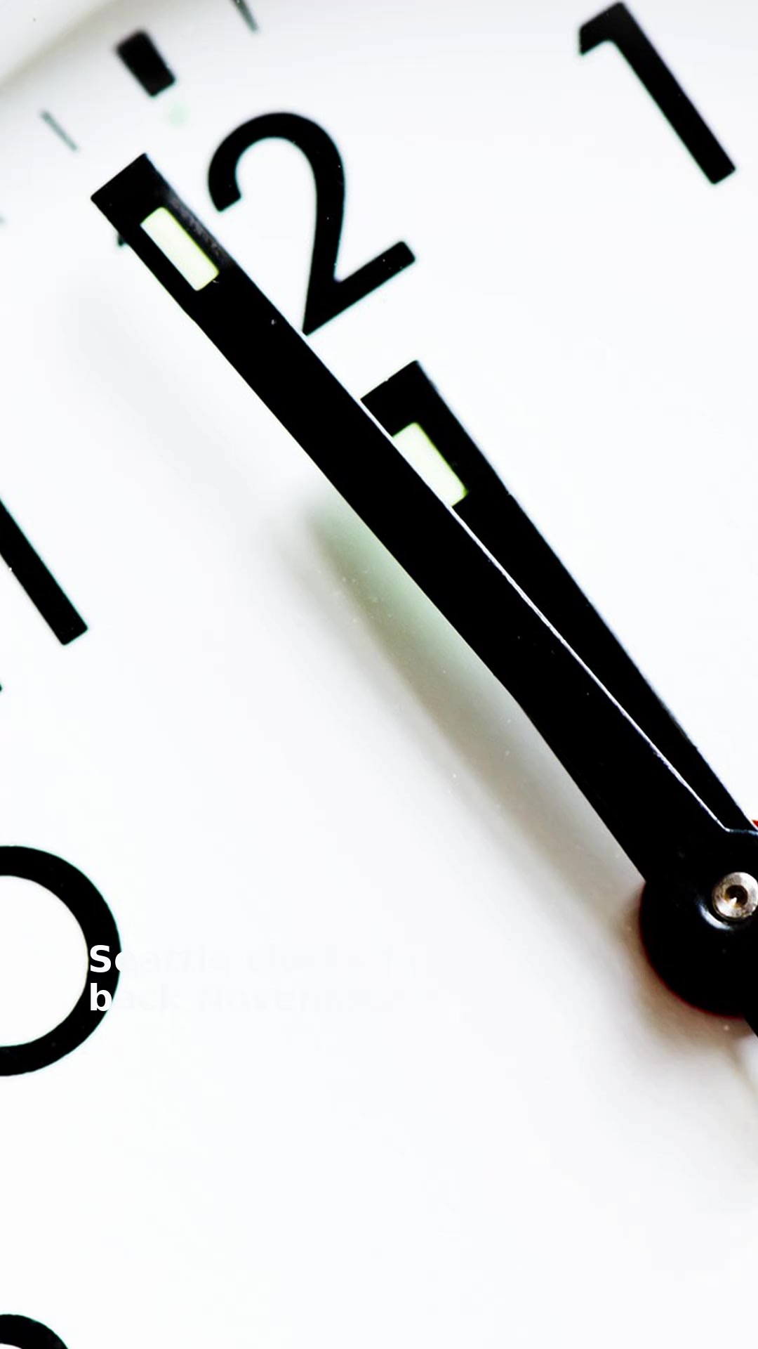 Seattle clocks fall back November 1