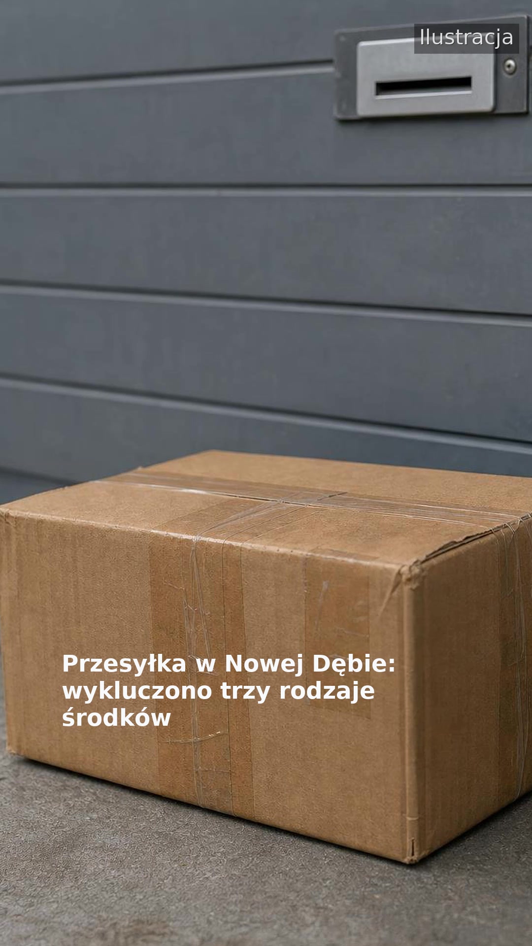 Przesyłka w Nowej Dębie: wykluczono trzy rodzaje środków