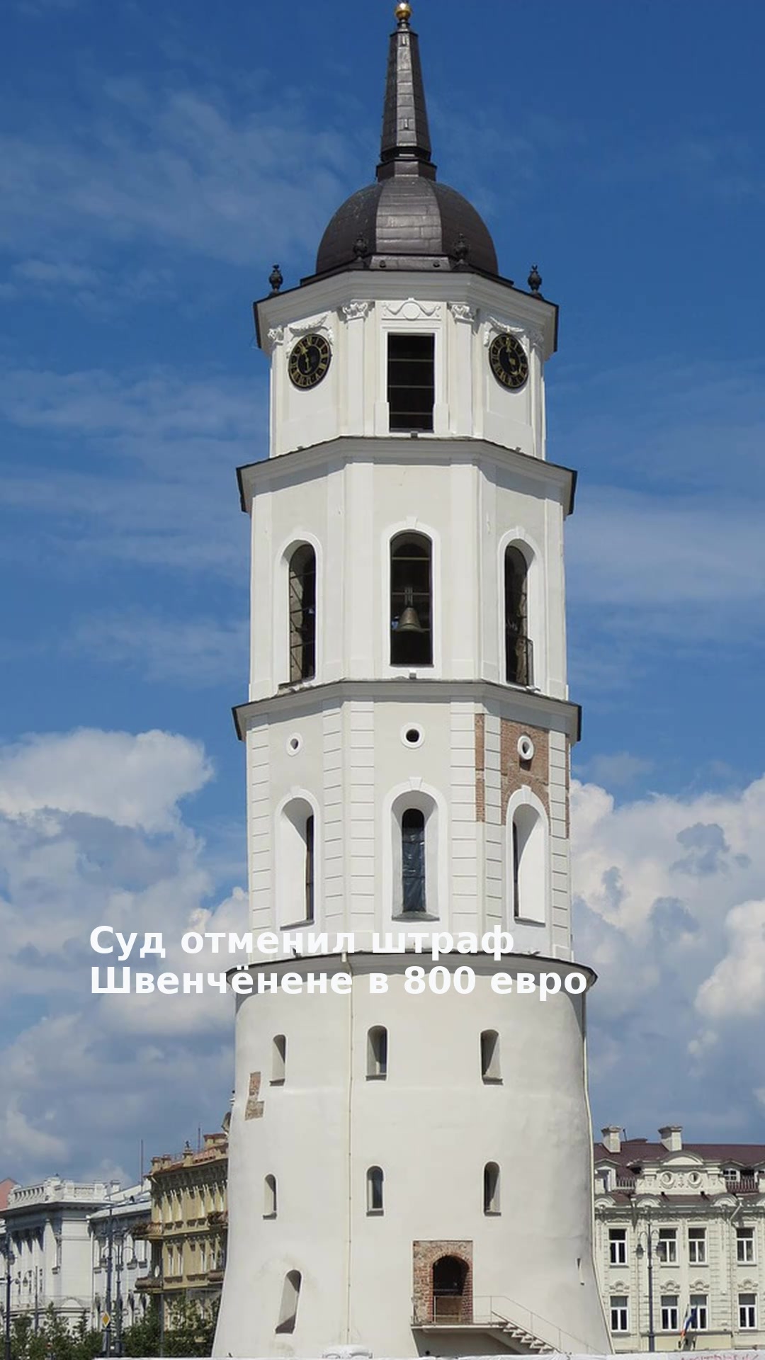 Суд отменил штраф Швенчёнене в 800 евро