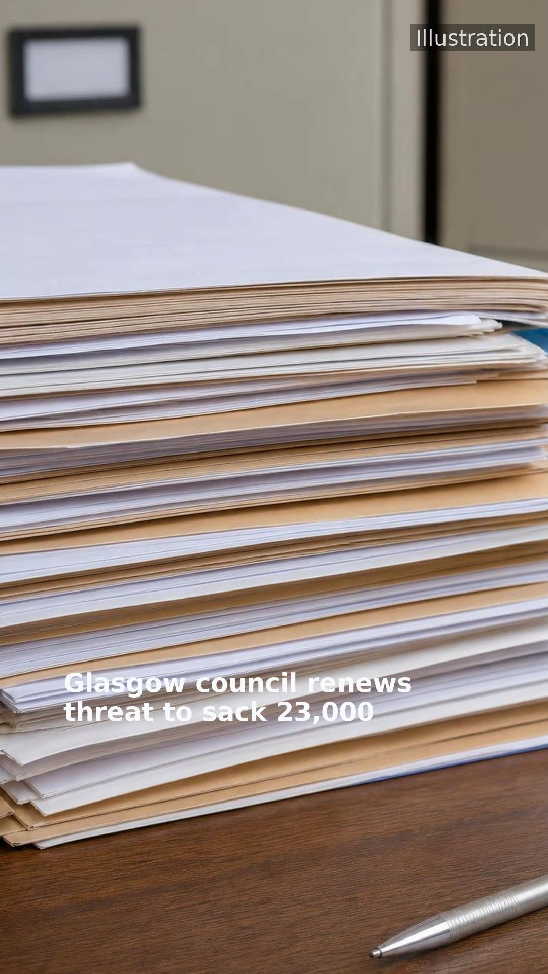 Glasgow council renews threat to sack 23,000