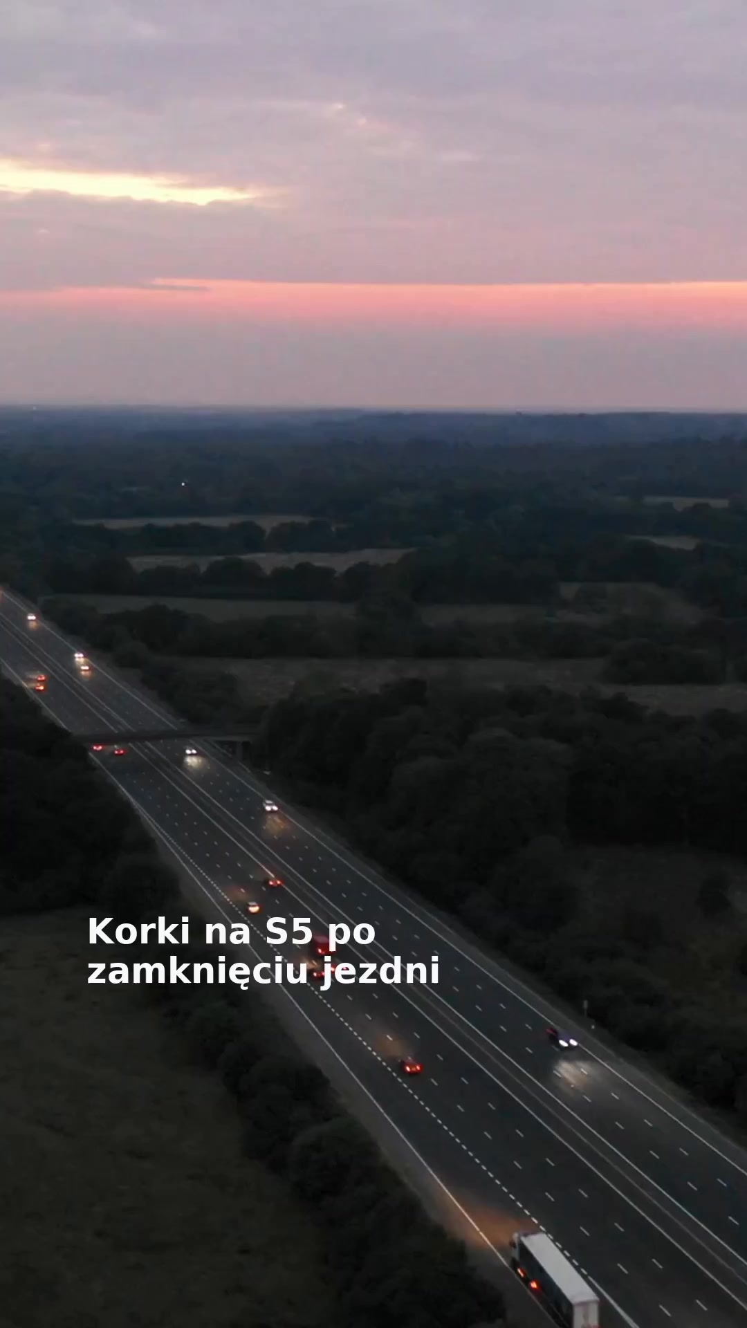 Korki na S5 po zamknięciu jezdni