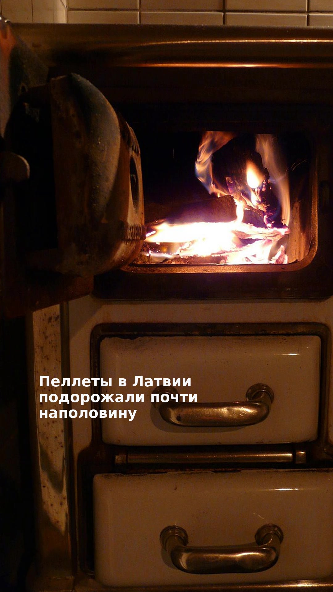 Пеллеты в Латвии подорожали почти наполовину