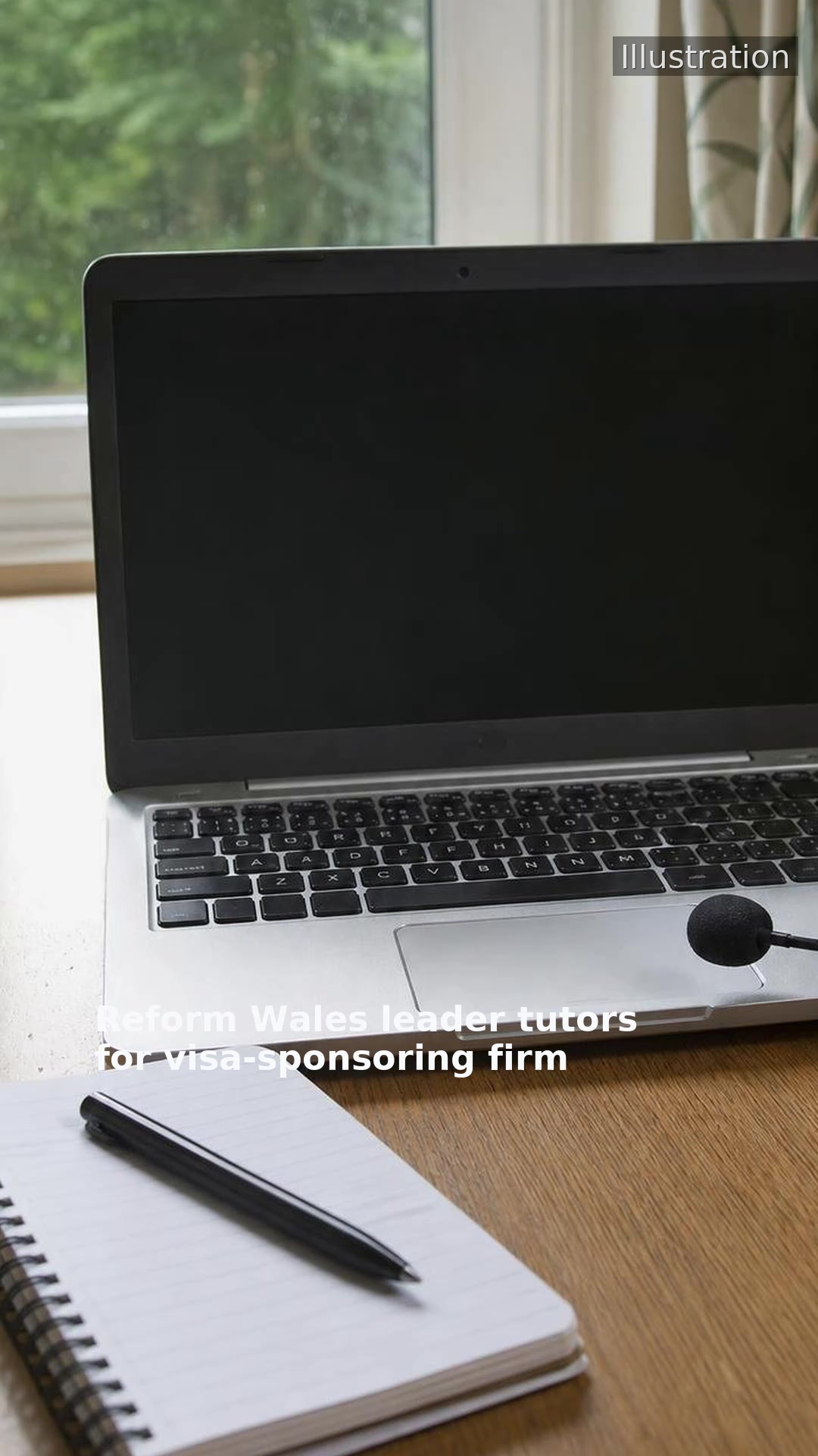 Reform Wales leader tutors for visa-sponsoring firm