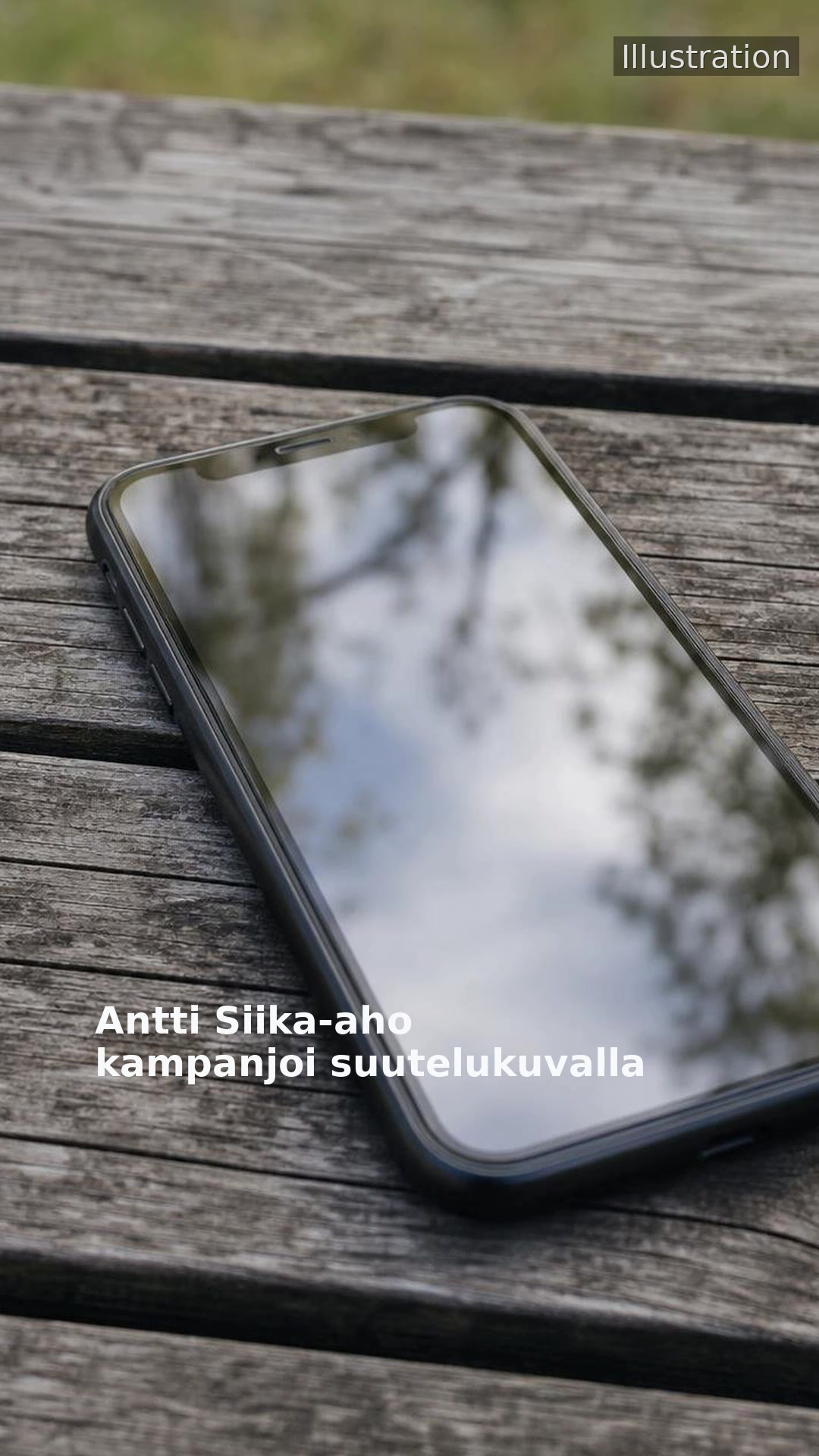 Antti Siika-aho kampanjoi suutelukuvalla
