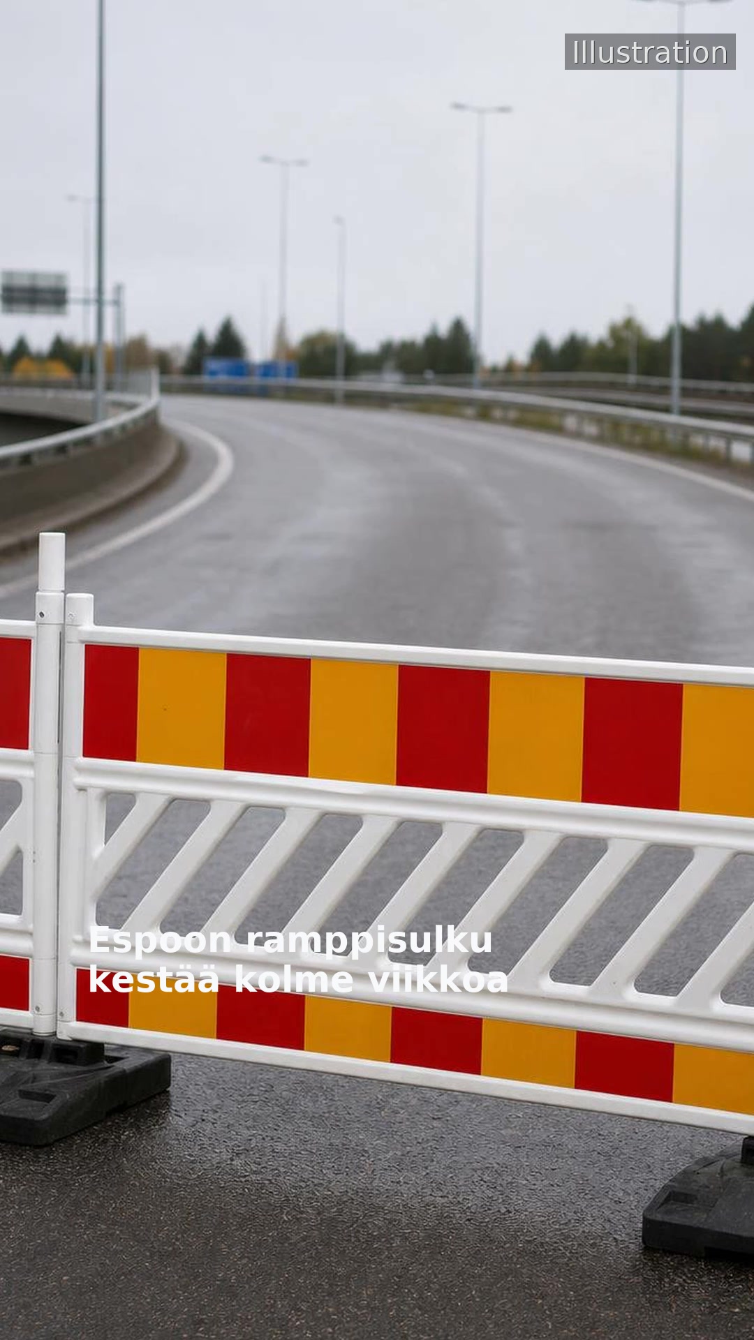 Espoon ramppisulku kestää kolme viikkoa