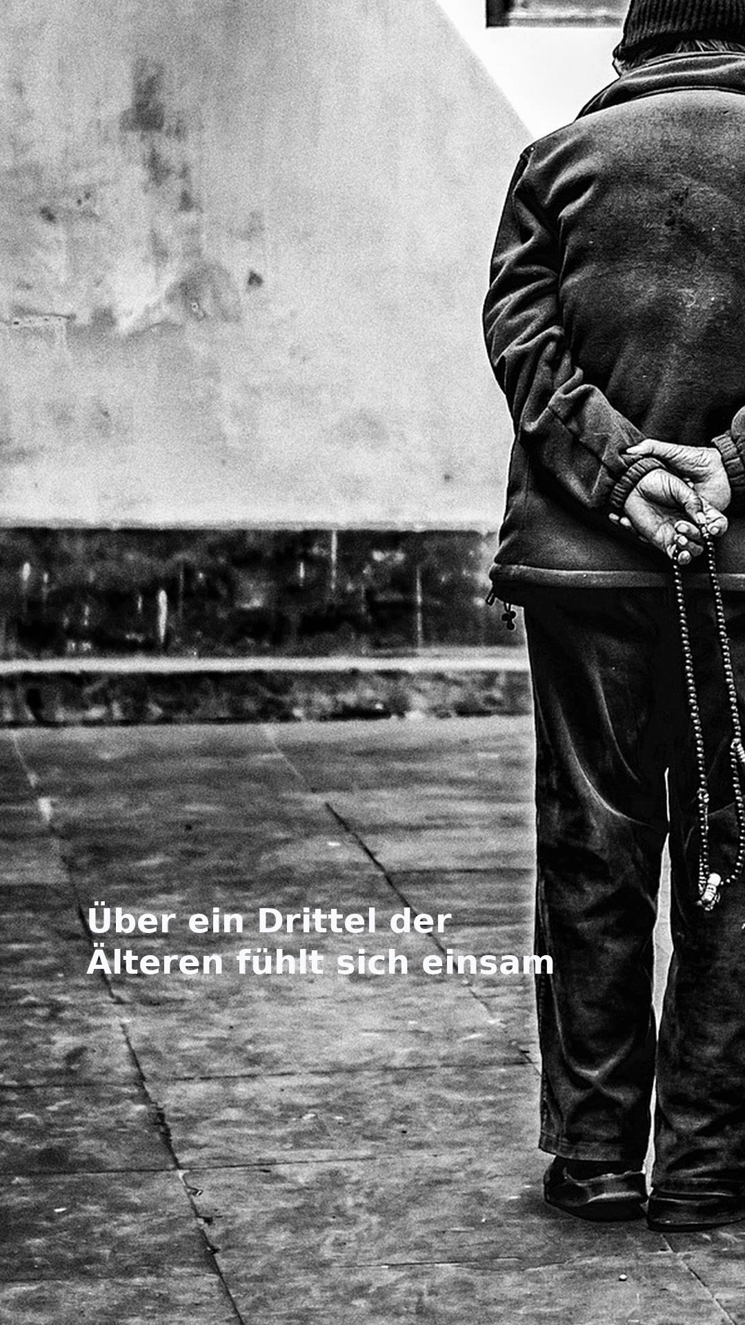 Über ein Drittel der Älteren fühlt sich einsam