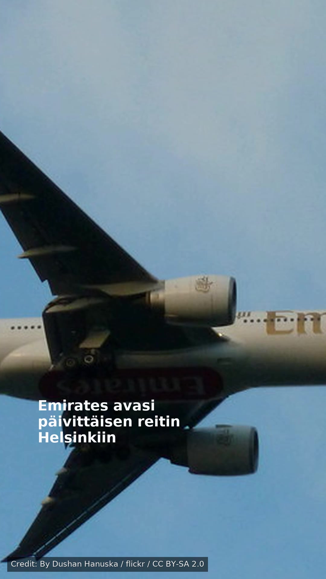 Emirates avasi päivittäisen reitin Helsinkiin