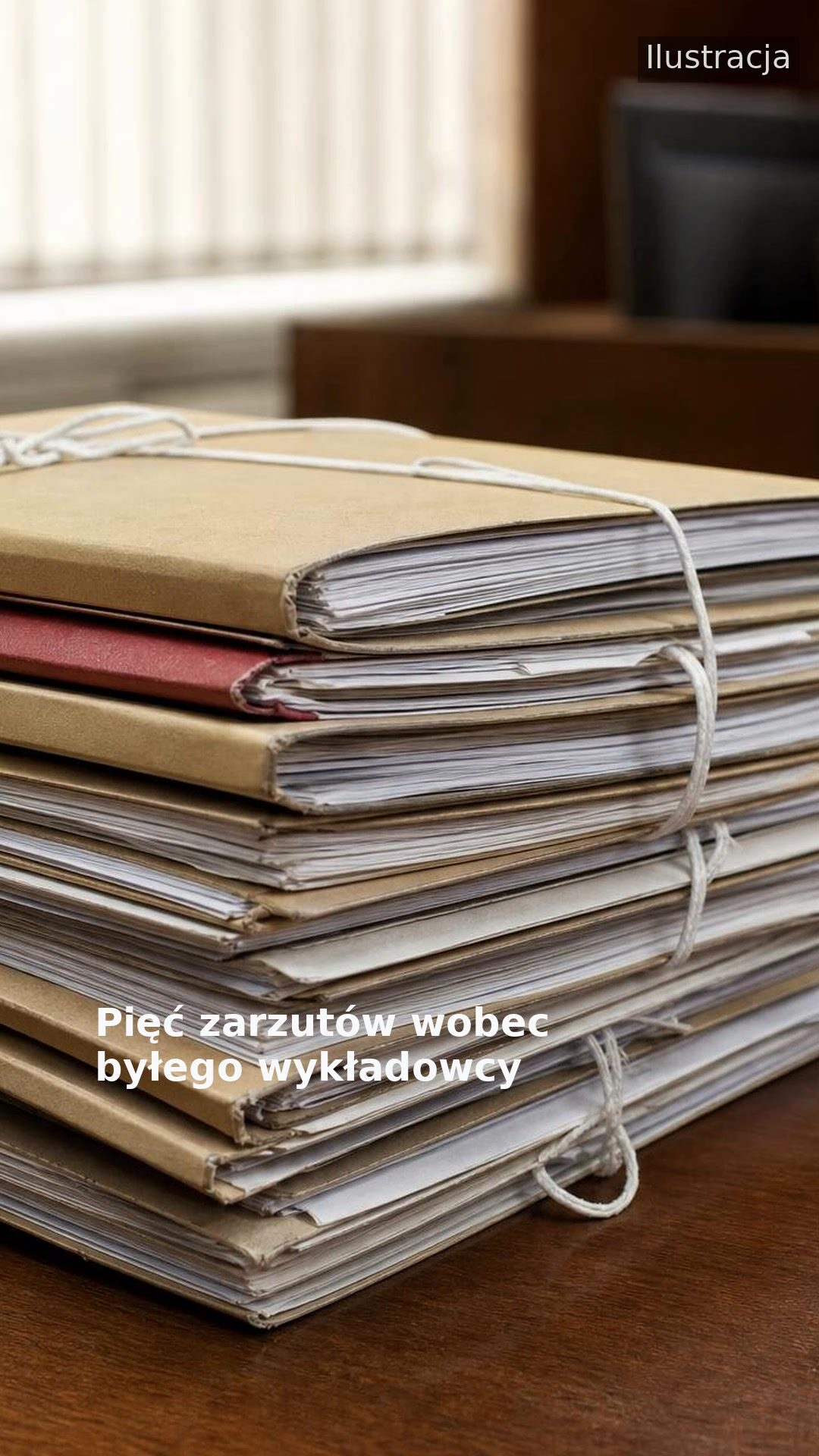 Pięć zarzutów wobec byłego wykładowcy