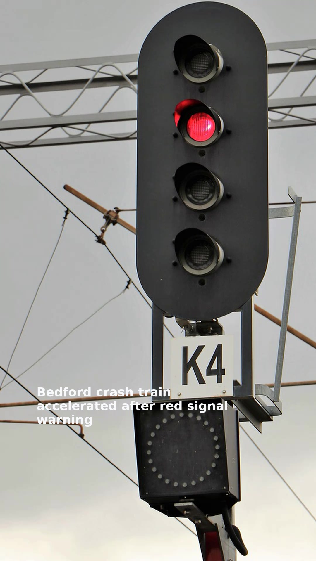 Bedford crash train accelerated after red signal warning