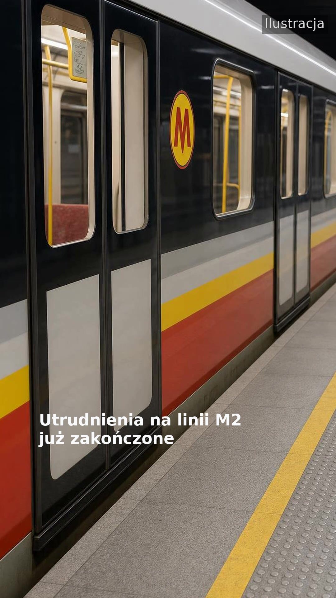 Utrudnienia na linii M2 już zakończone