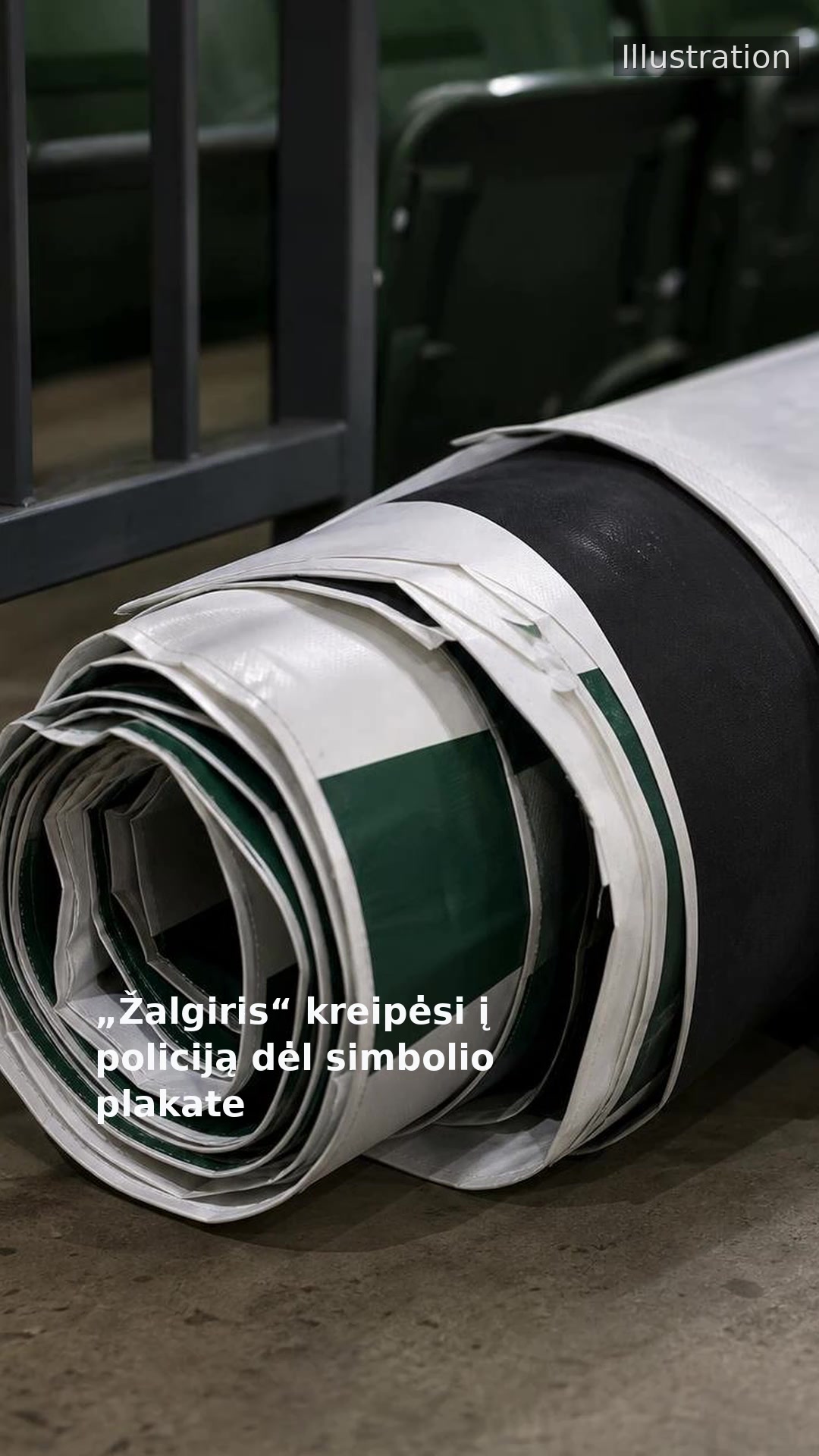 „Žalgiris“ kreipėsi į policiją dėl simbolio plakate