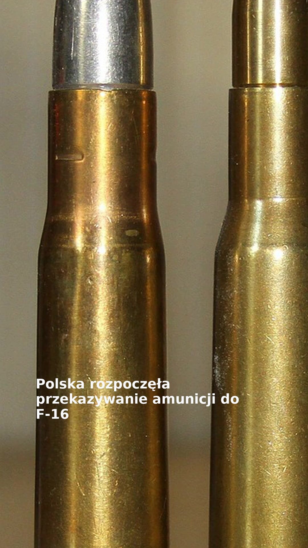 Polska rozpoczęła przekazywanie amunicji do F-16