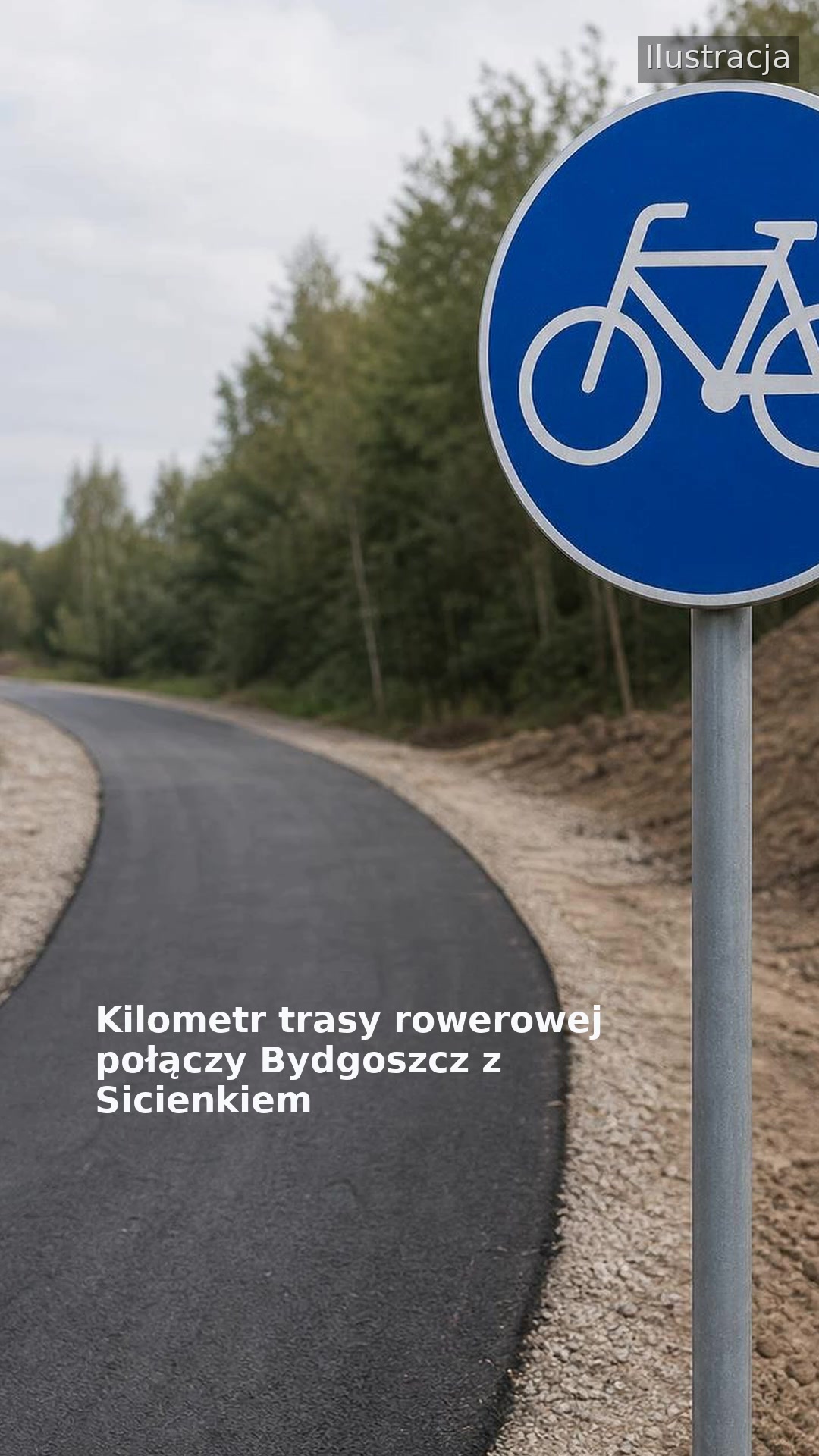 Kilometr trasy rowerowej połączy Bydgoszcz z Sicienkiem