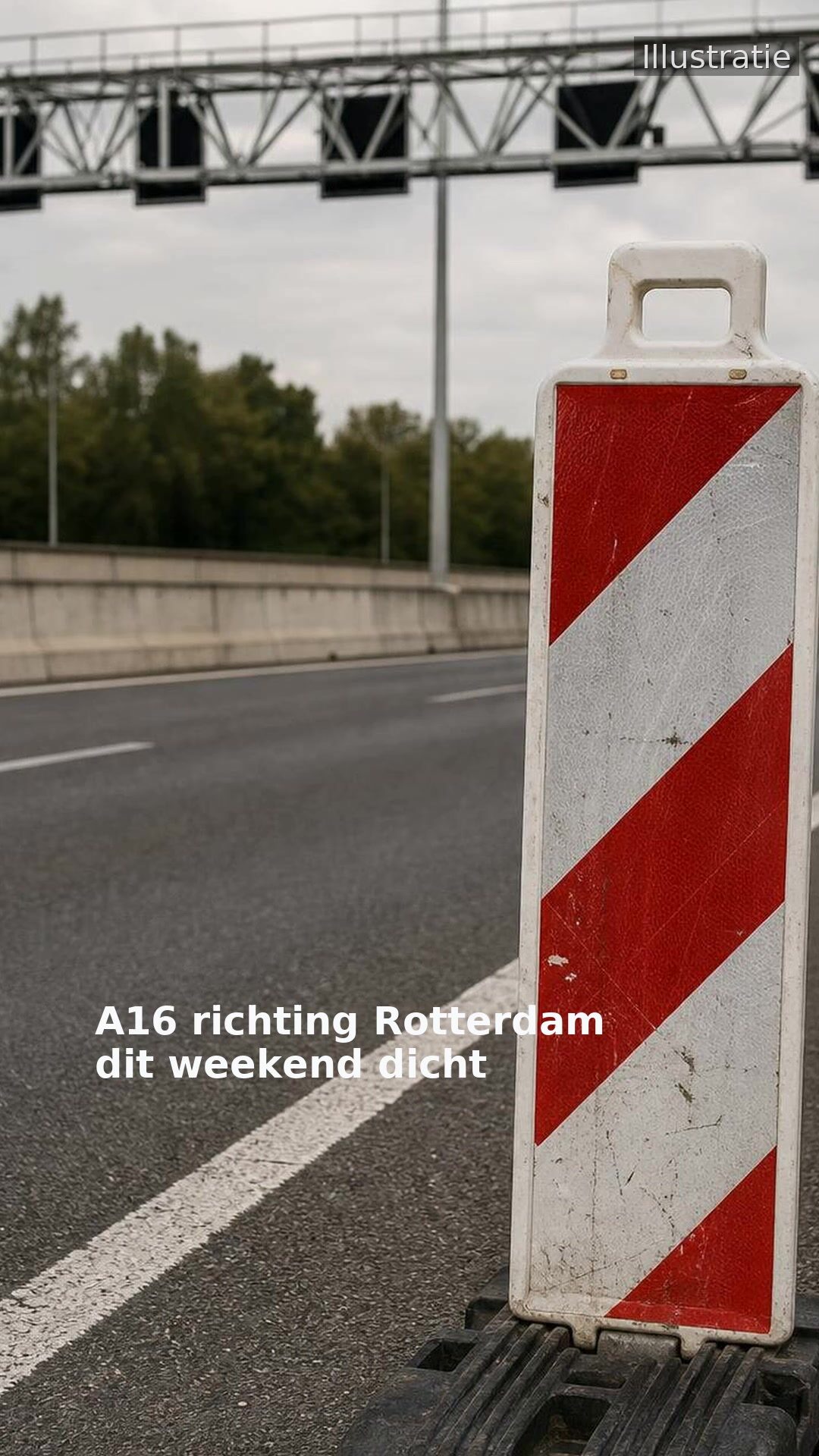 A16 richting Rotterdam dit weekend dicht