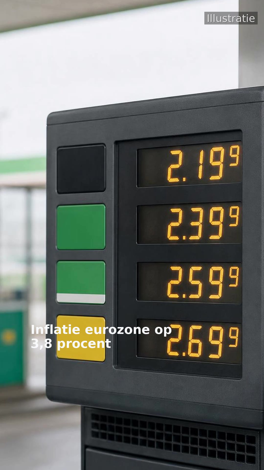 Inflatie eurozone op 3,8 procent