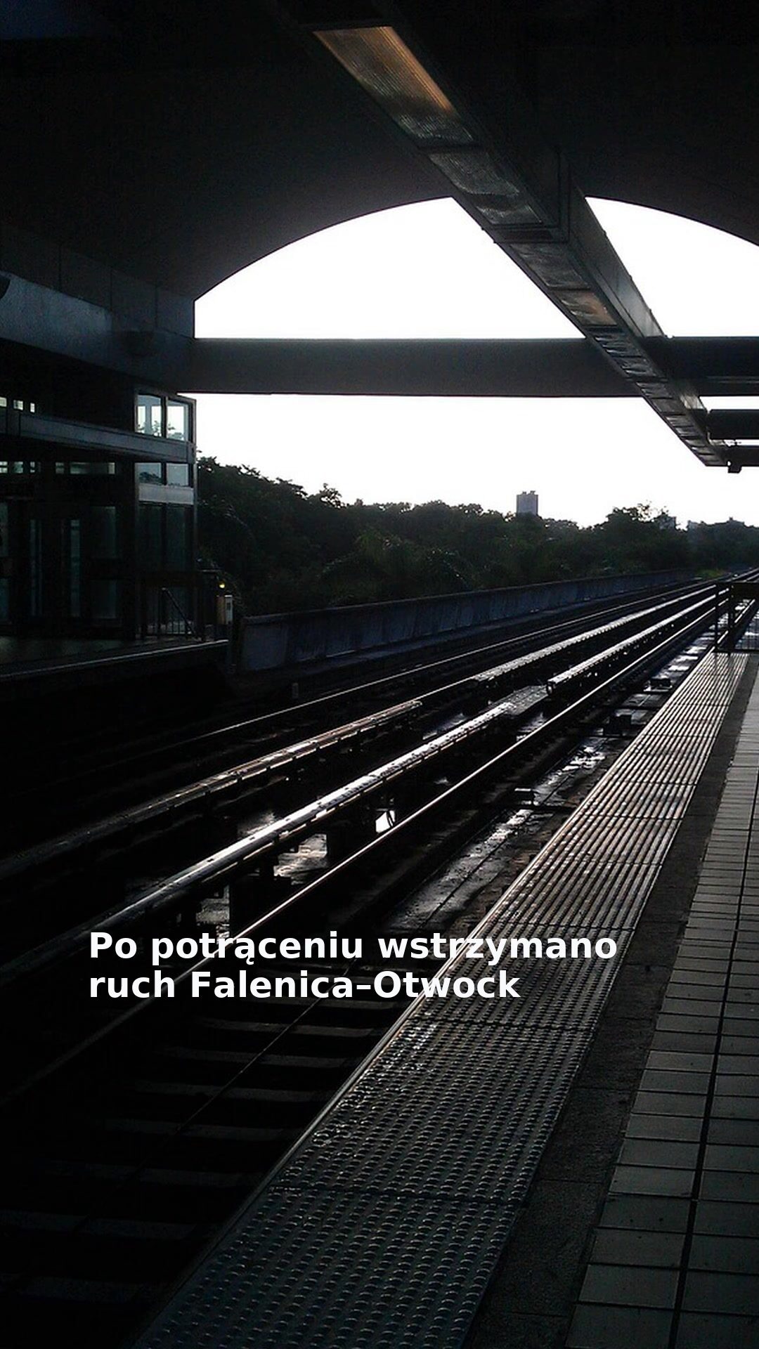Po potrąceniu wstrzymano ruch Falenica–Otwock