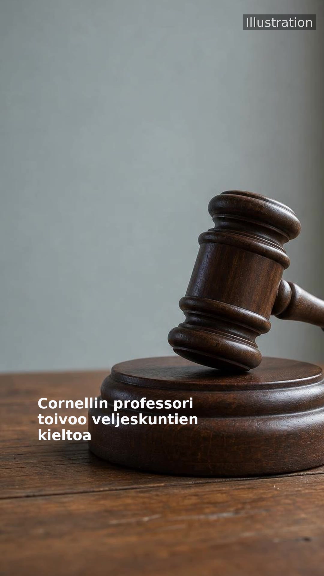 Cornellin professori toivoo veljeskuntien kieltoa