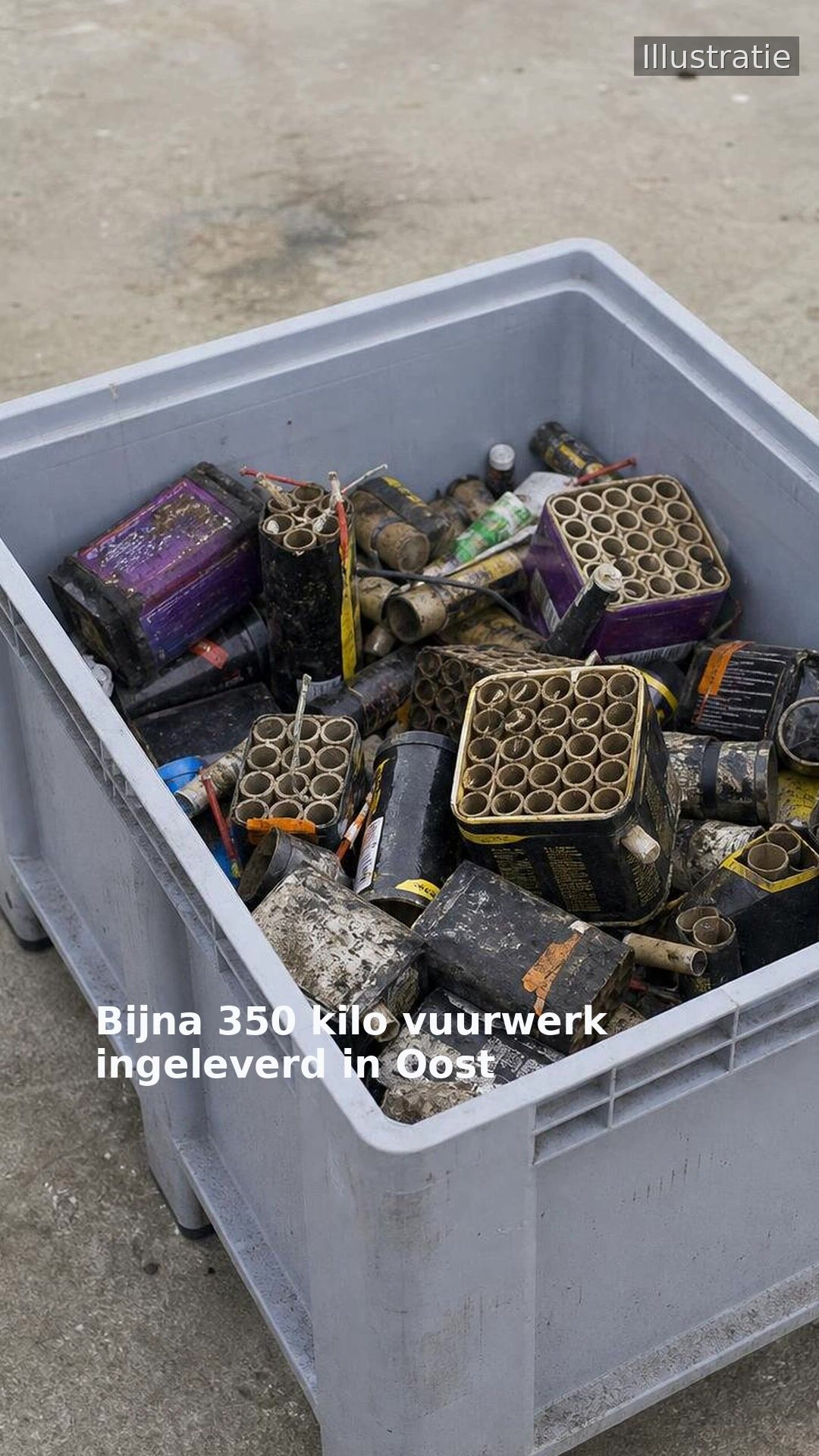 Bijna 350 kilo vuurwerk ingeleverd in Oost