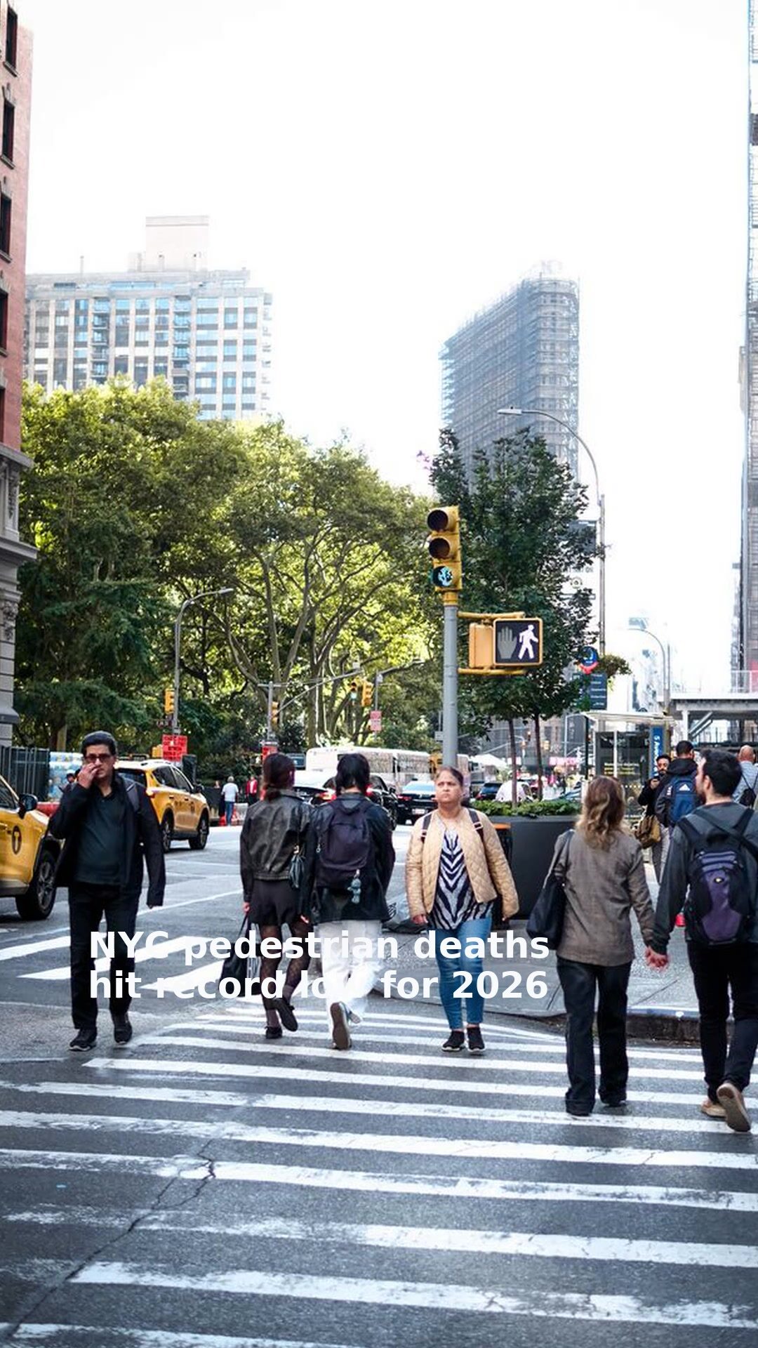 NYC pedestrian deaths hit record low for 2026