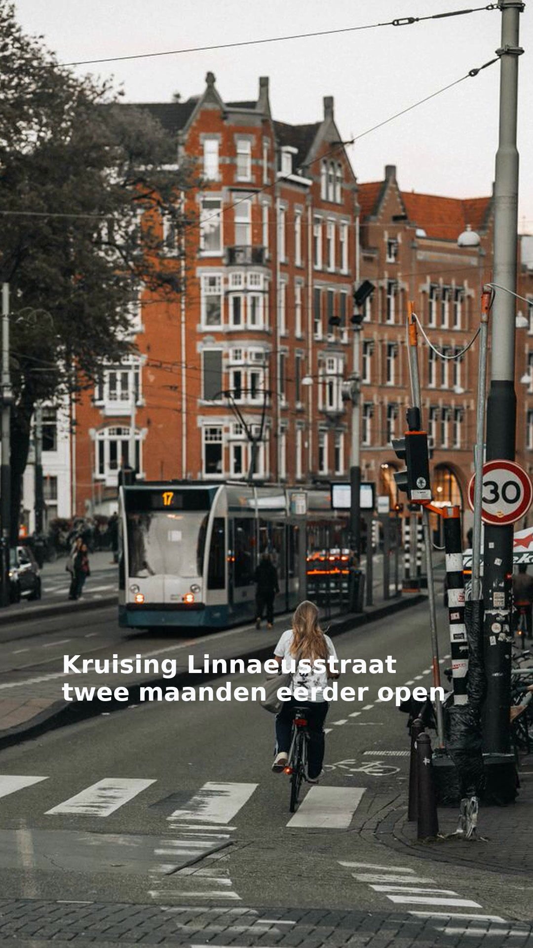 Kruising Linnaeusstraat twee maanden eerder open