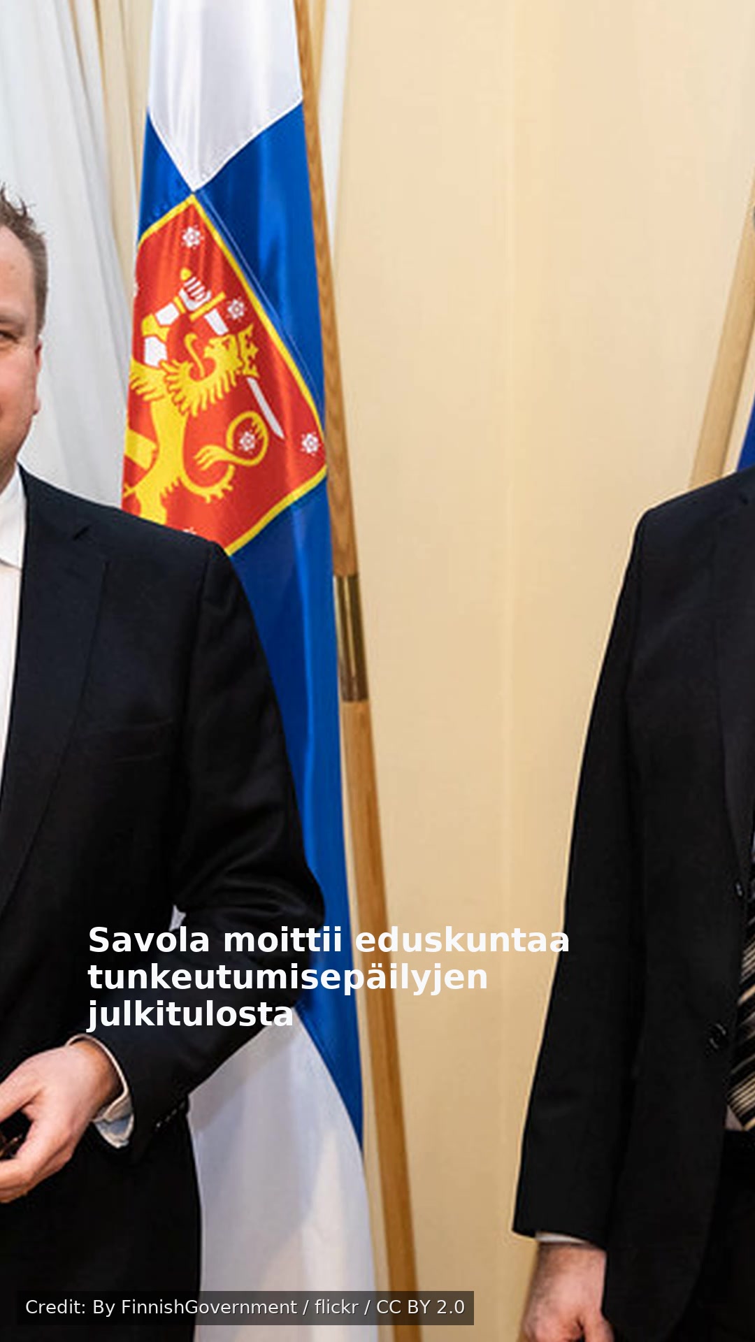 Savola moittii eduskuntaa tunkeutumisepäilyjen julkitulosta