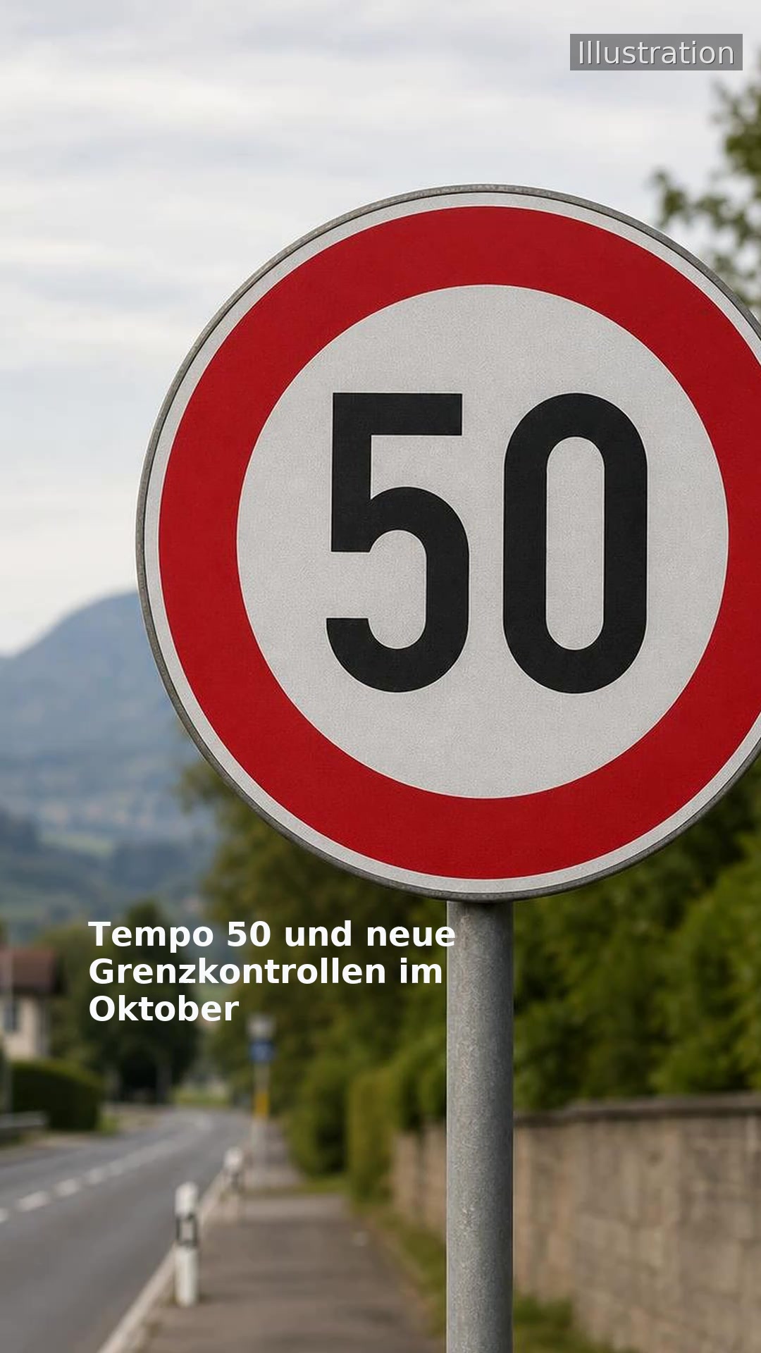 Tempo 50 und neue Grenzkontrollen im Oktober