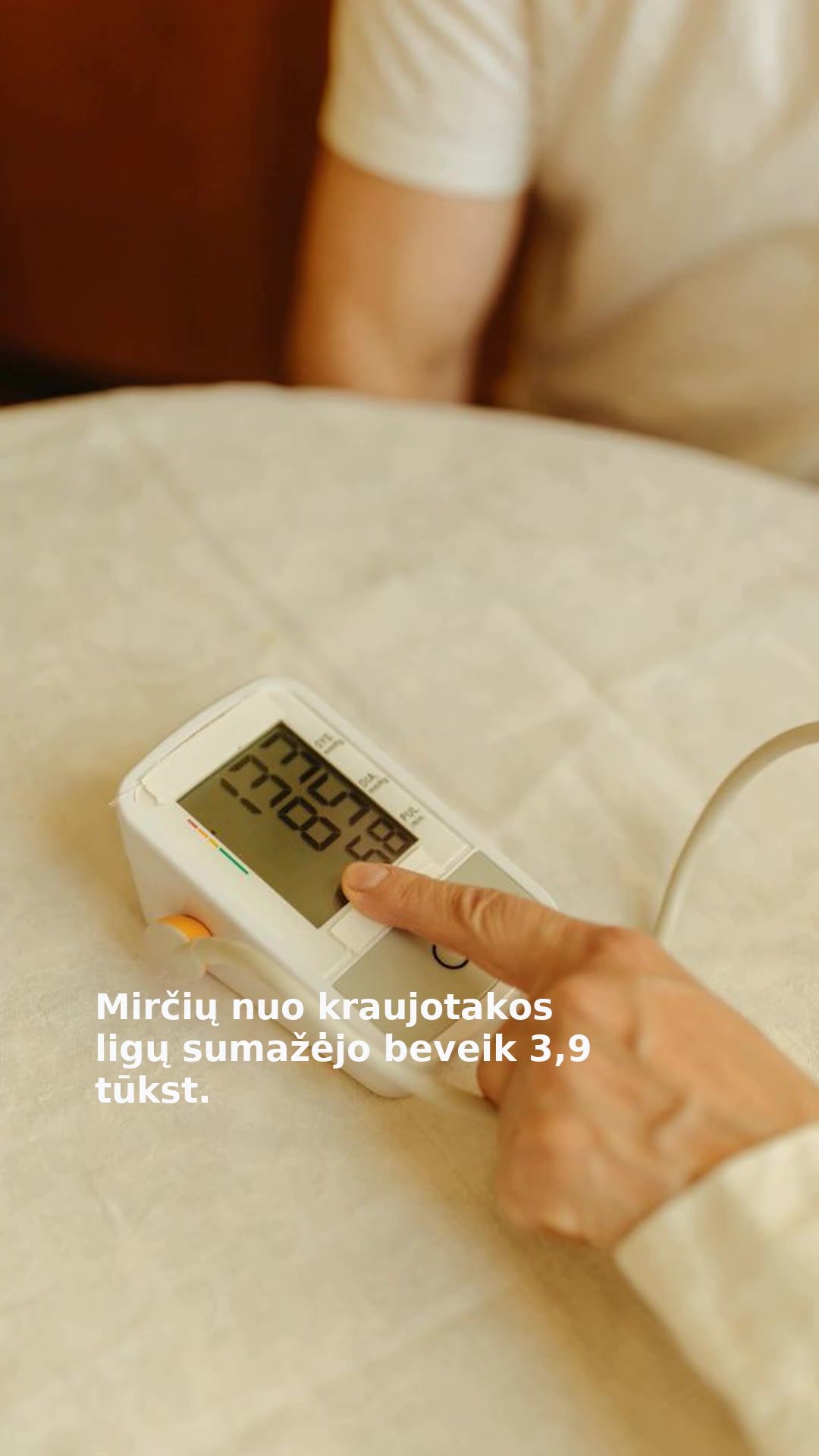 Mirčių nuo kraujotakos ligų sumažėjo beveik 3,9 tūkst.