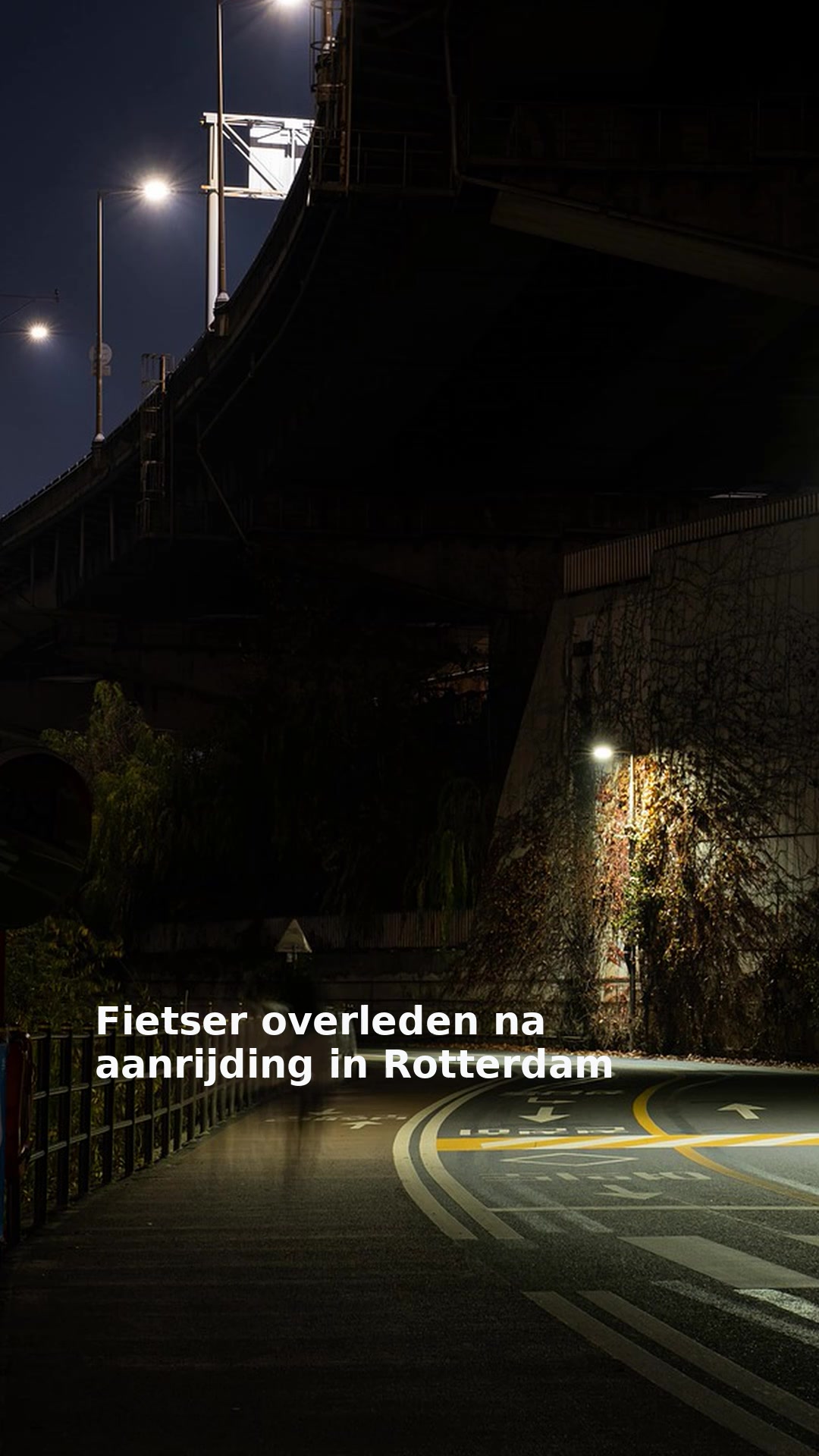 Fietser overleden na aanrijding in Rotterdam