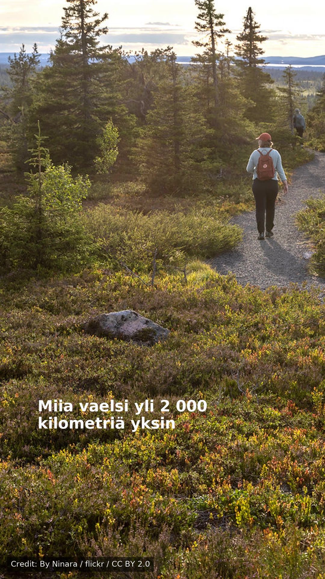 Miia vaelsi yli 2 000 kilometriä yksin