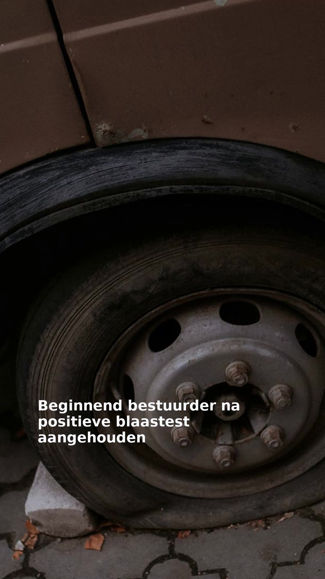 Beginnend bestuurder na positieve blaastest aangehouden