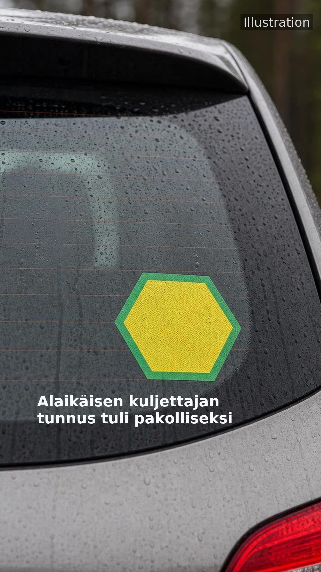 Alaikäisen kuljettajan tunnus tuli pakolliseksi