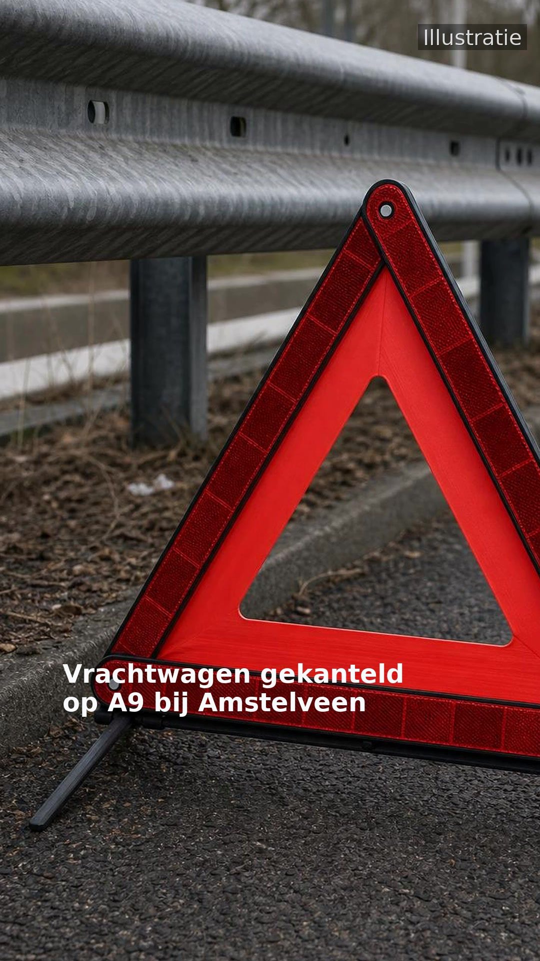 Vrachtwagen gekanteld op A9 bij Amstelveen