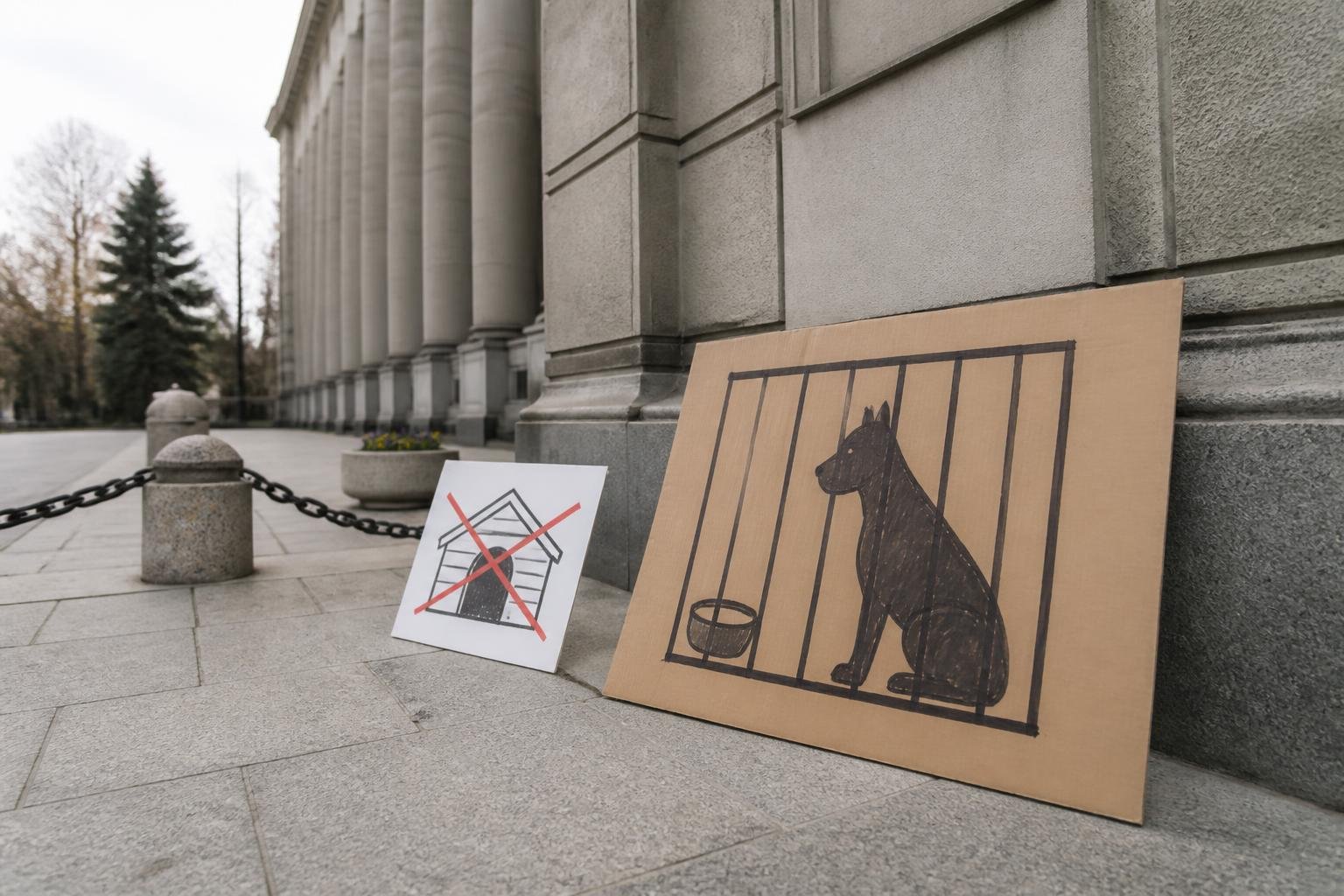 В Варшаве протестовали против проекта правил о вольерах для собак