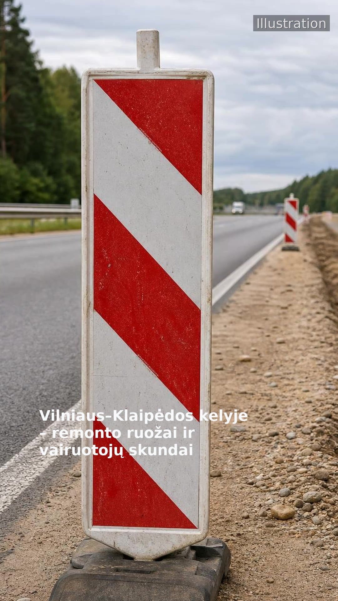 Vilniaus–Klaipėdos kelyje – remonto ruožai ir vairuotojų skundai