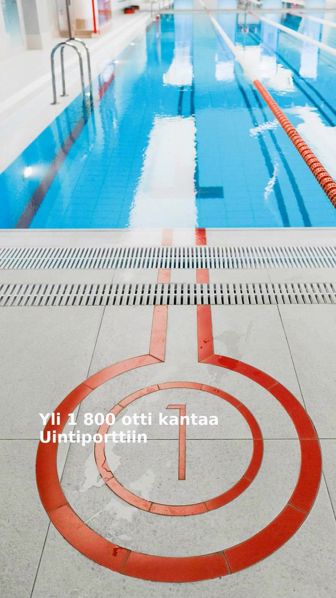 Yli 1 800 otti kantaa Uintiporttiin