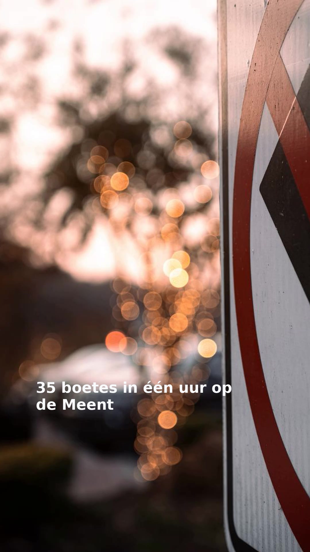 35 boetes in één uur op de Meent