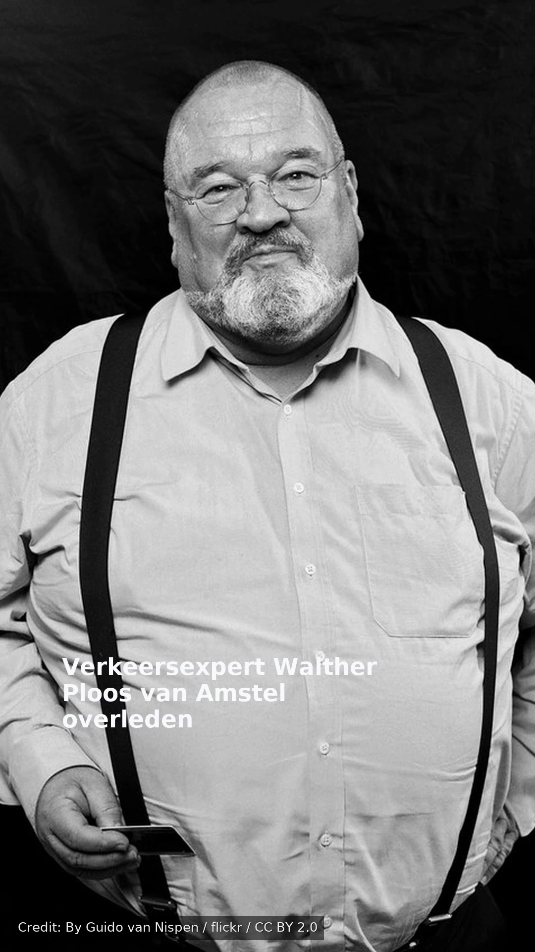 Verkeersexpert Walther Ploos van Amstel overleden