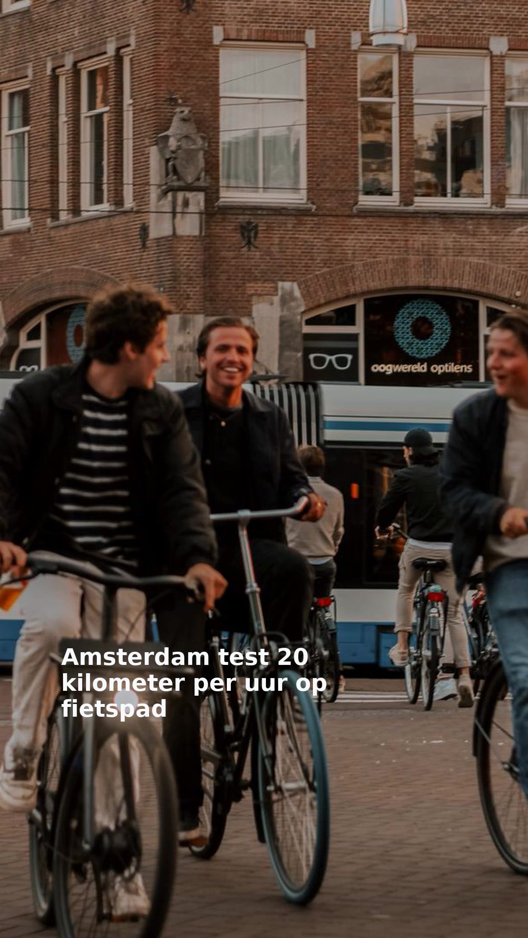 Amsterdam test 20 kilometer per uur op fietspad