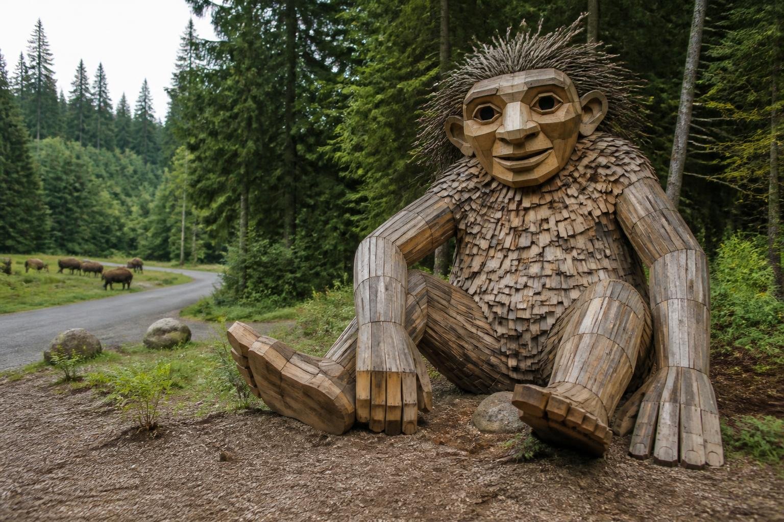 Twelve wooden trolls set for Pierce County exhibition Twelve wooden trolls set for Pierce County exhibition