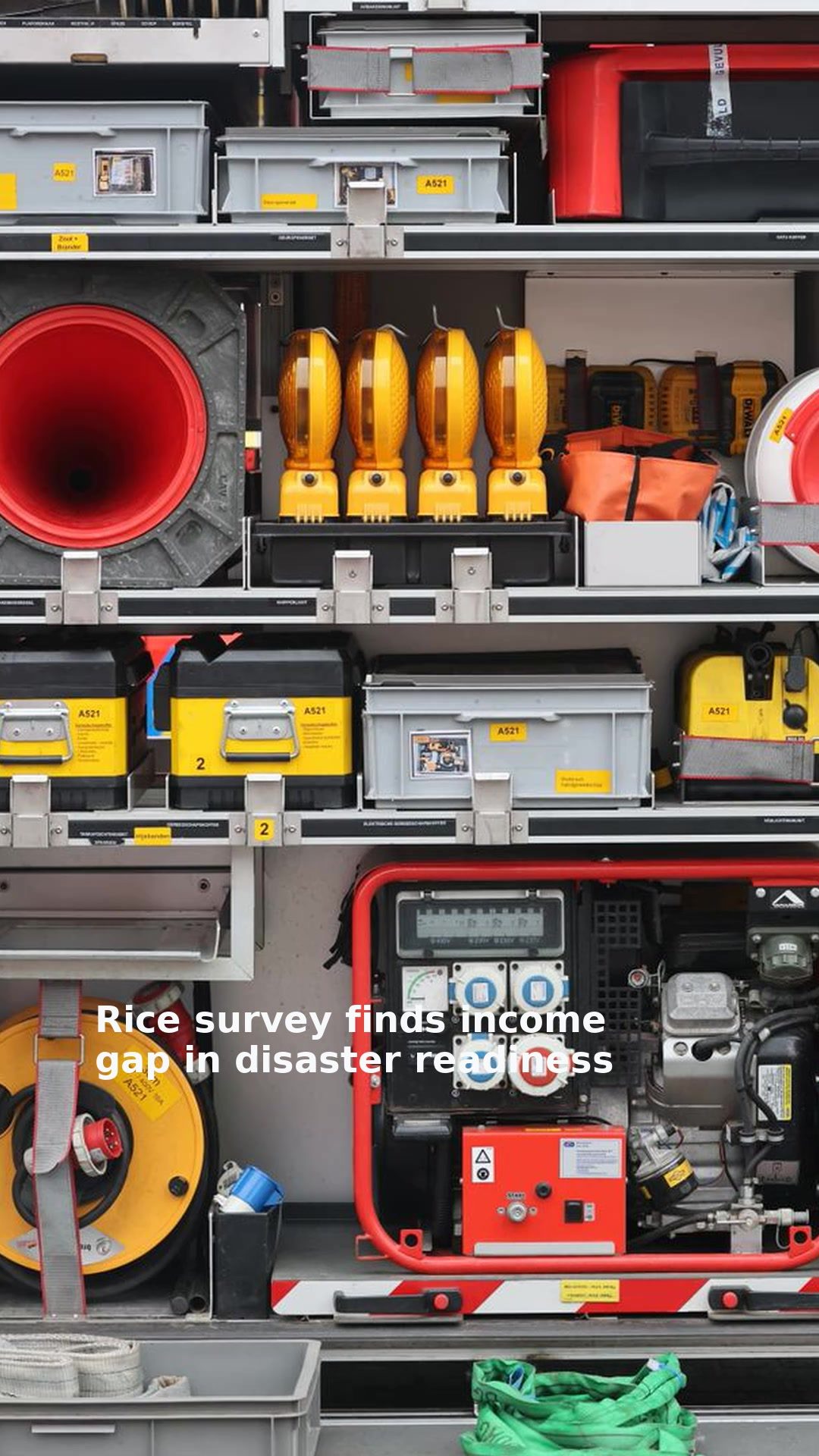 Rice survey finds income gap in disaster readiness