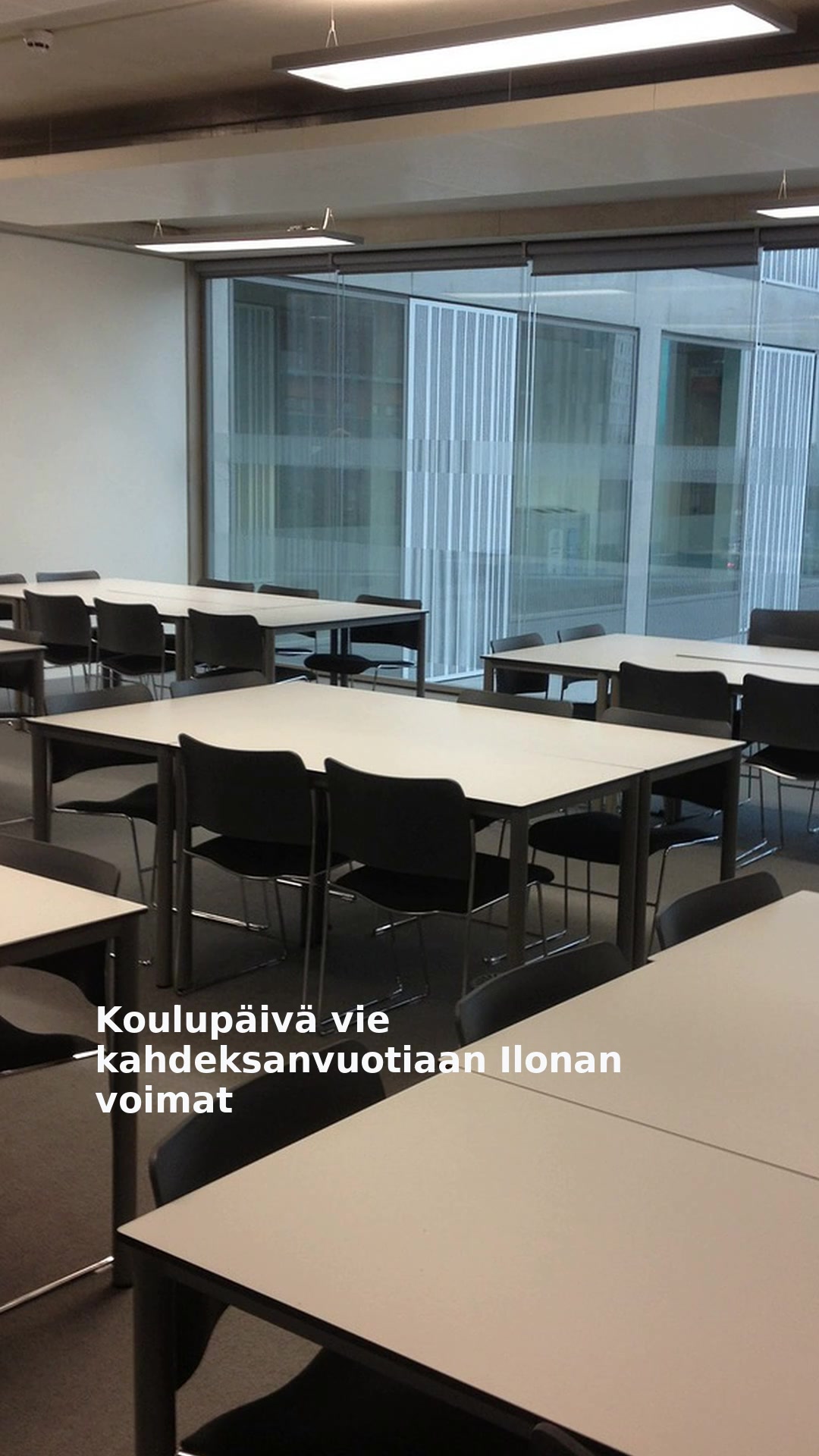 Koulupäivä vie kahdeksanvuotiaan Ilonan voimat