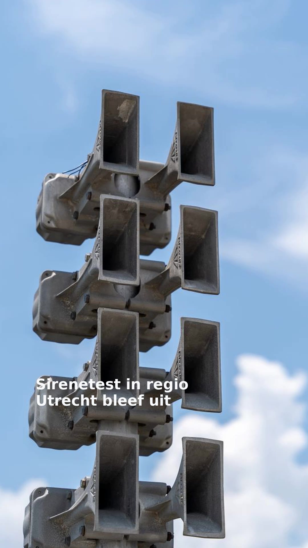 Sirenetest in regio Utrecht bleef uit