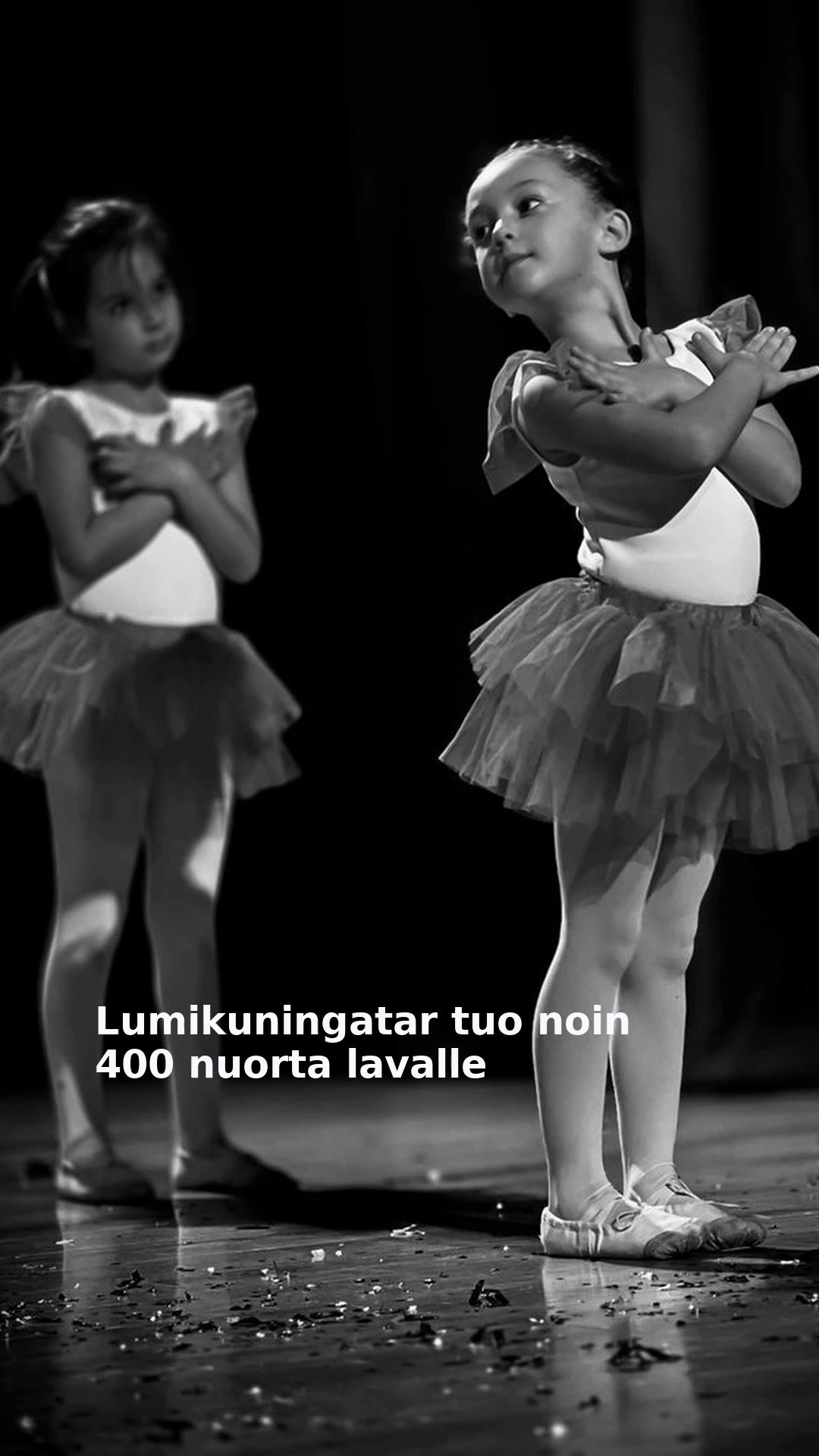 Lumikuningatar tuo noin 400 nuorta lavalle