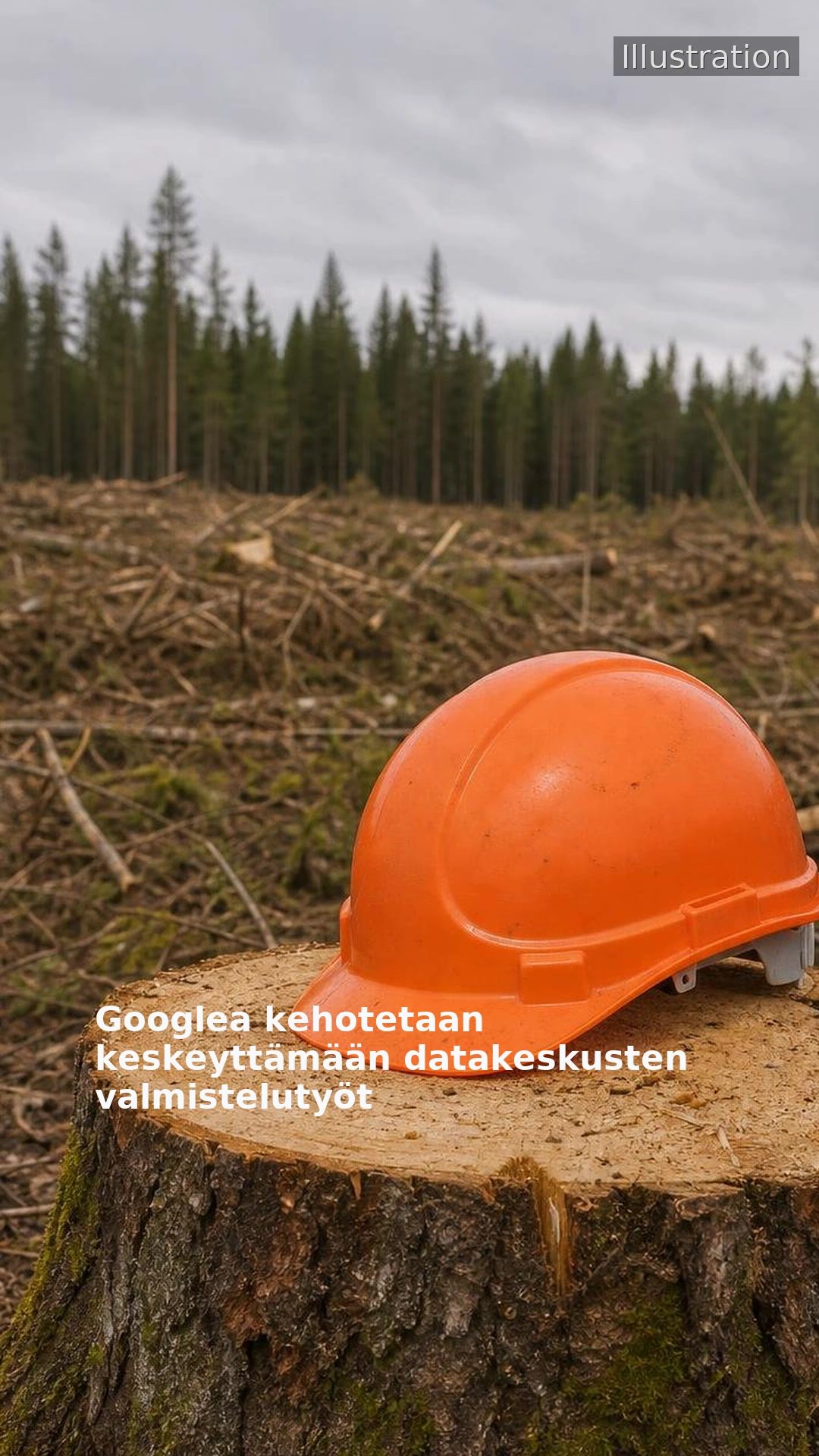 Googlea kehotetaan keskeyttämään datakeskusten valmistelutyöt