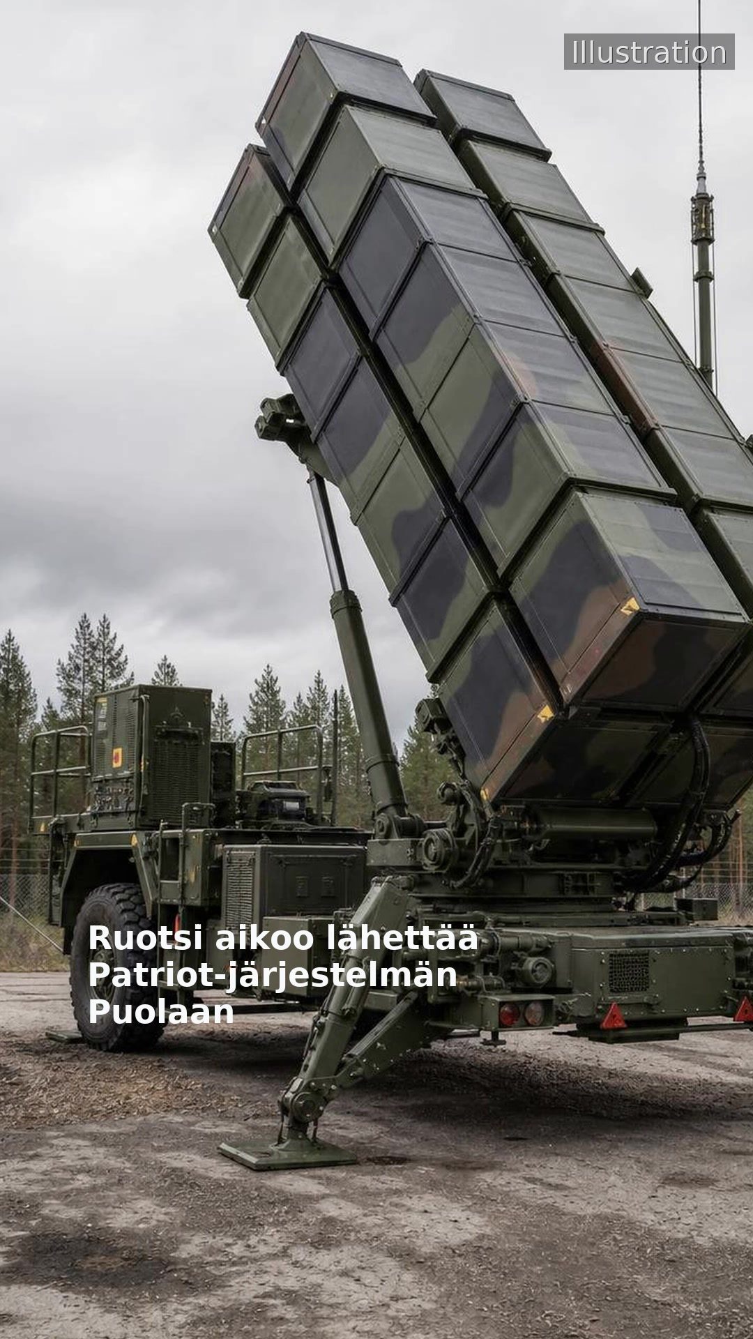 Ruotsi aikoo lähettää Patriot-järjestelmän Puolaan
