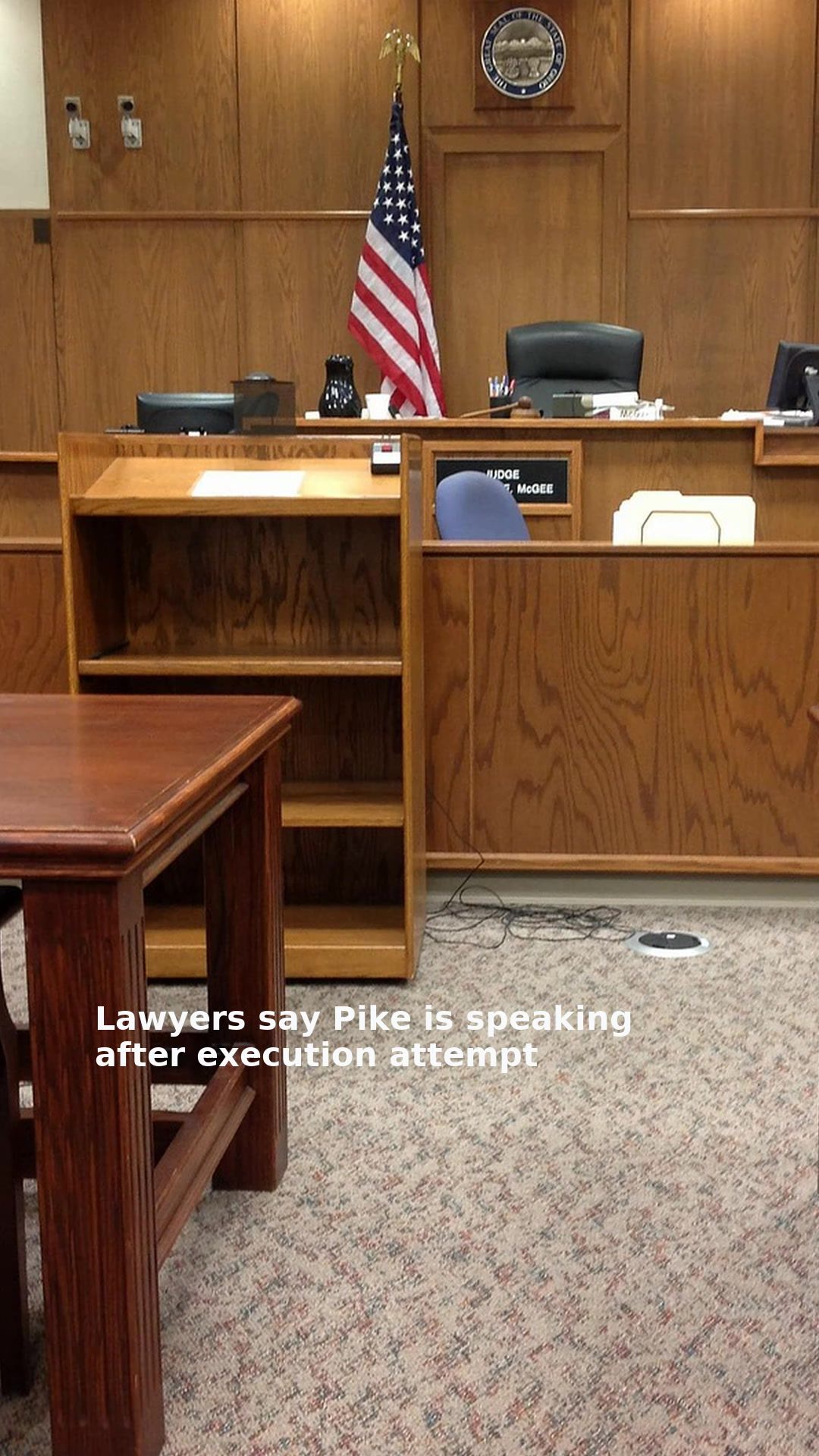 Lawyers say Pike is speaking after execution attempt