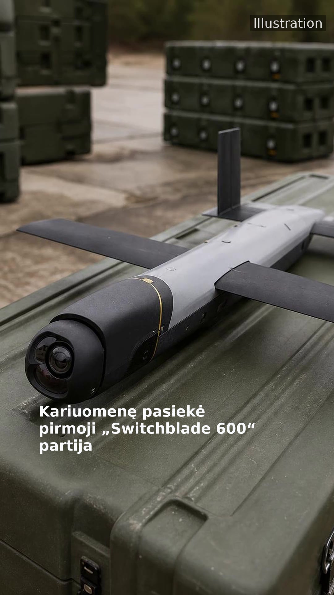 Kariuomenę pasiekė pirmoji „Switchblade 600“ partija