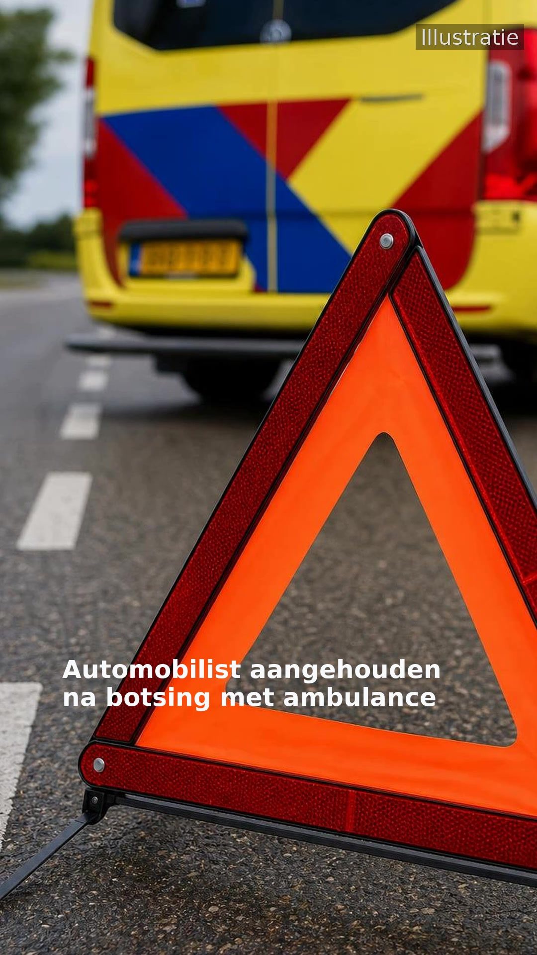 Automobilist aangehouden na botsing met ambulance